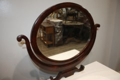 French Empire Mahogany Vanity with Marble Top, Circa 1804-1814