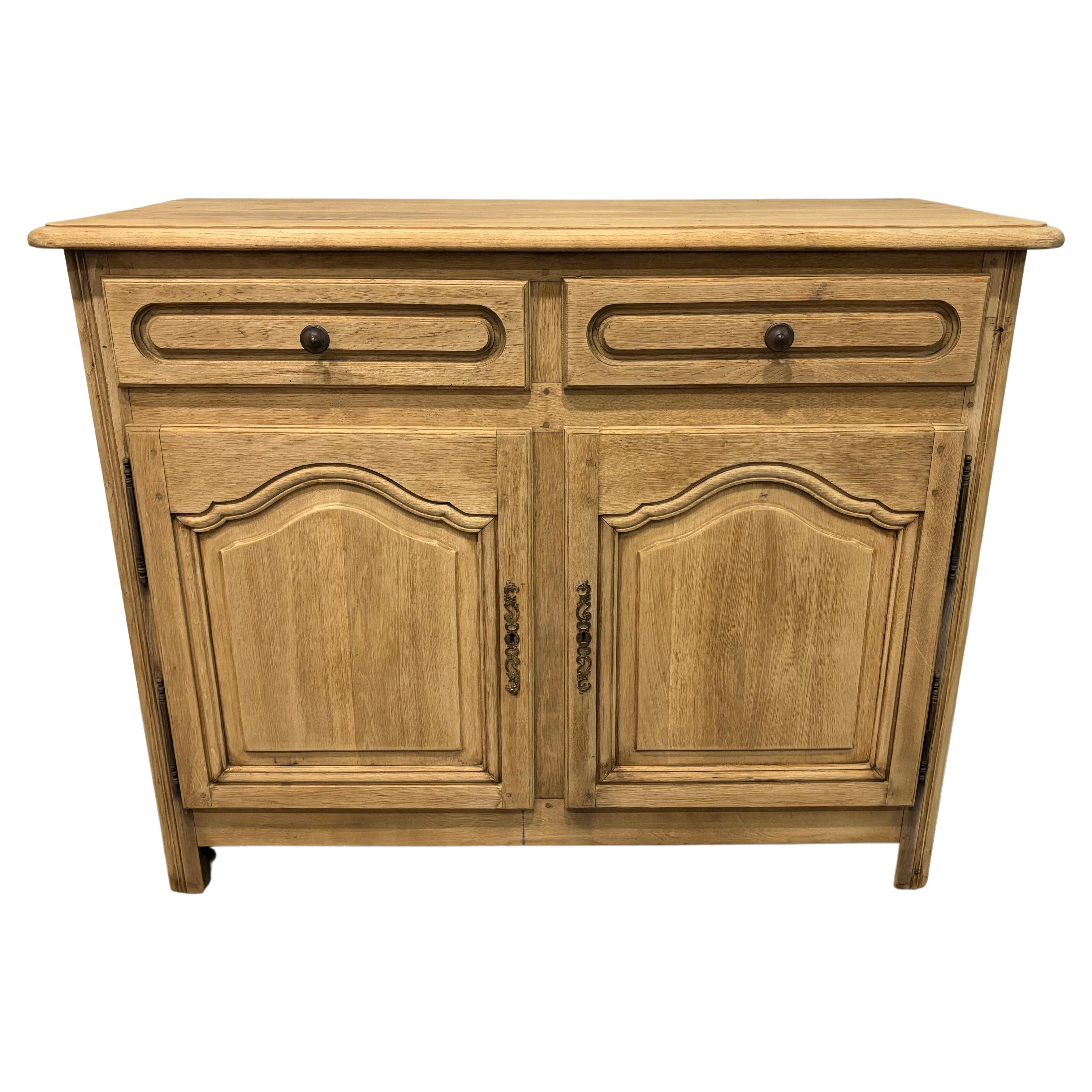 French Oak Buffet, Louis XIV Style, Early 20th Century, Circa 1920