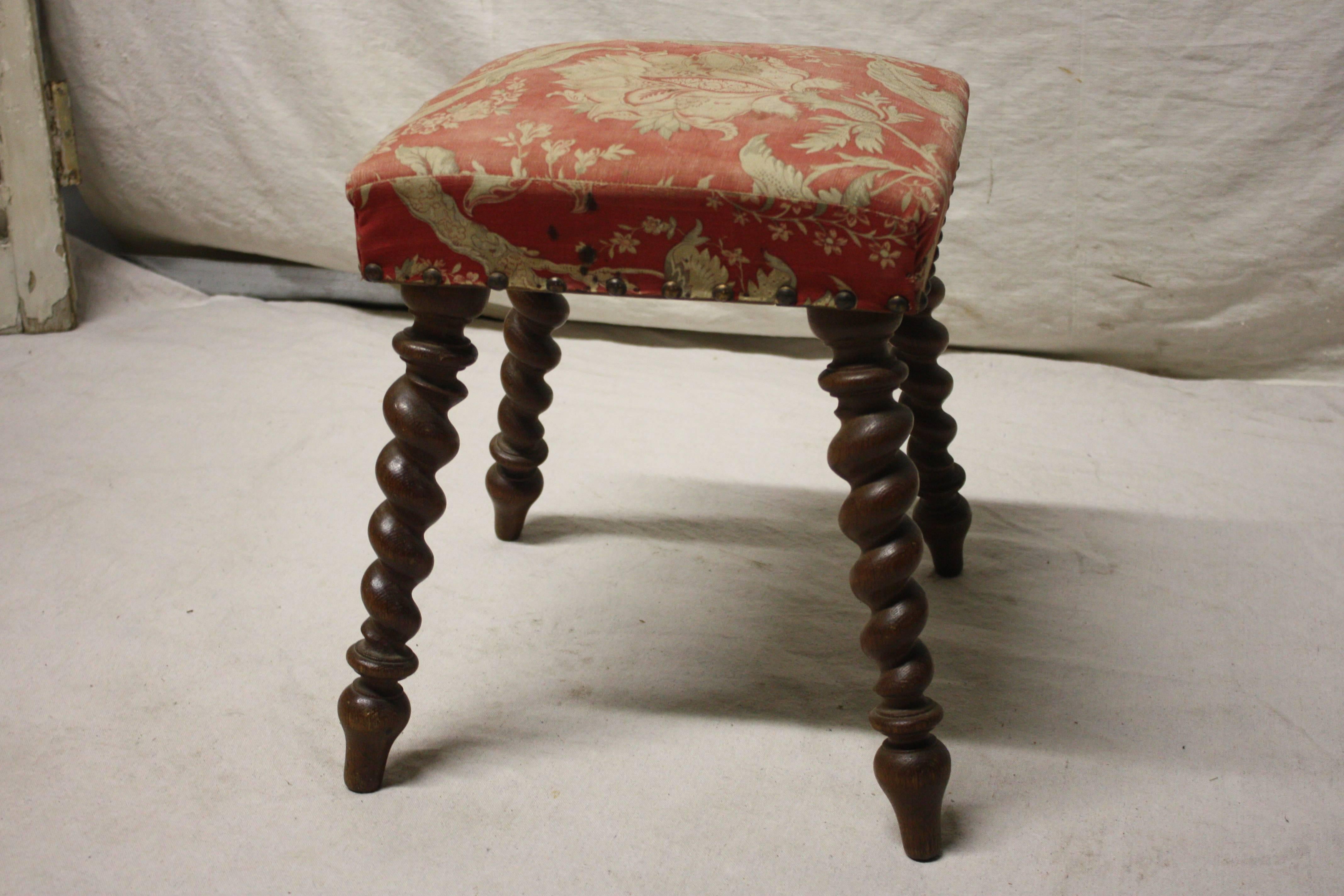 19th century stool, Maison Jeanselme, France.