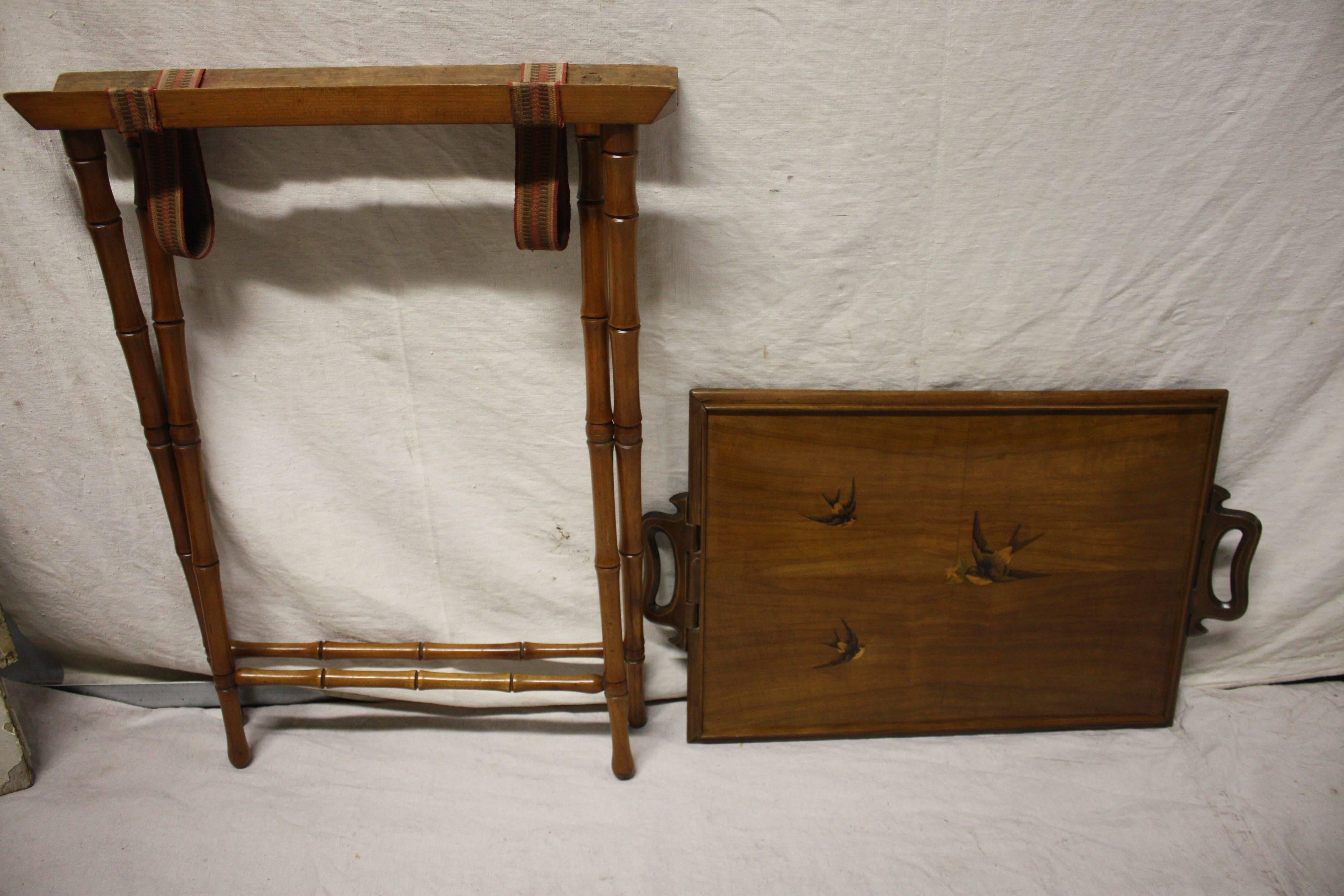 19th Century Table/Tray Double Side In Good Condition In Stockbridge, GA