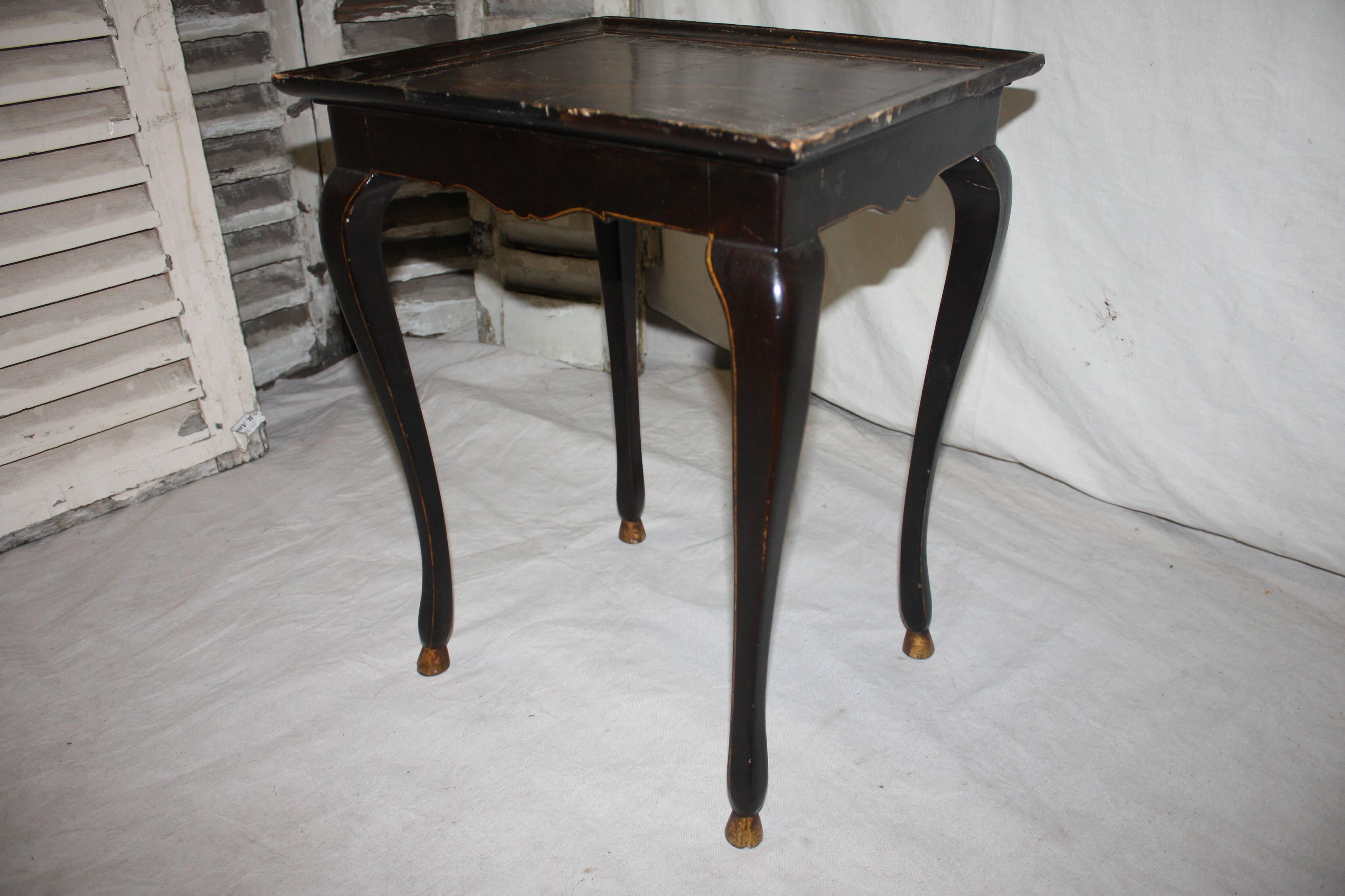 19th century French chinoiserie side table.