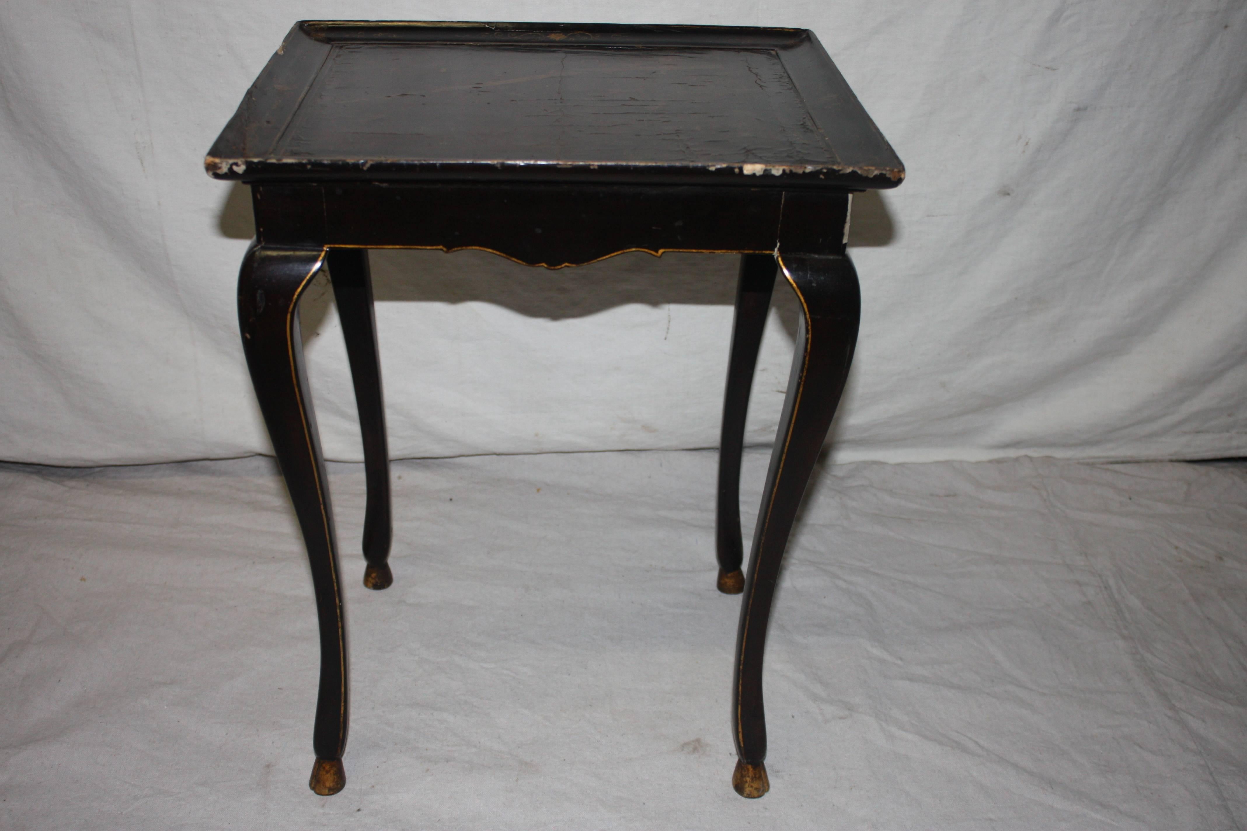 French 19th Century Chinoiserie Side Table For Sale