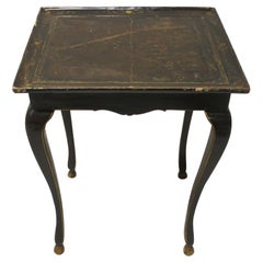 19th Century French Chinoiserie Side Table in Lacquered Wood