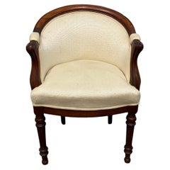 French Louis-Philippe Desk Chair, Mahogany, Circa 1840-1848