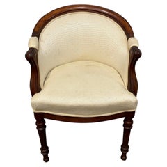 French Louis-Philippe Desk Chair, Mahogany, Circa 1840-1848