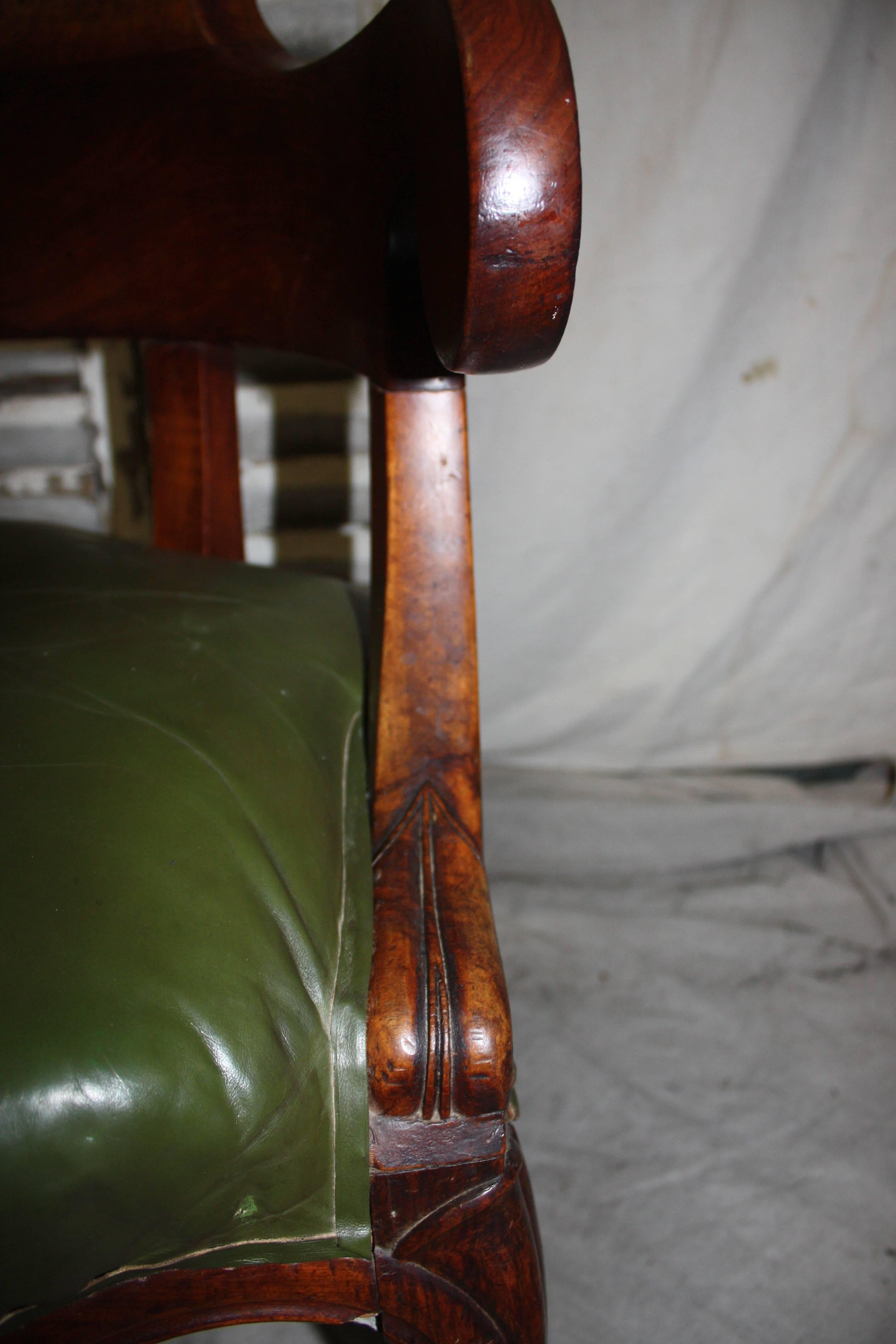 Leather 19th Century Chair