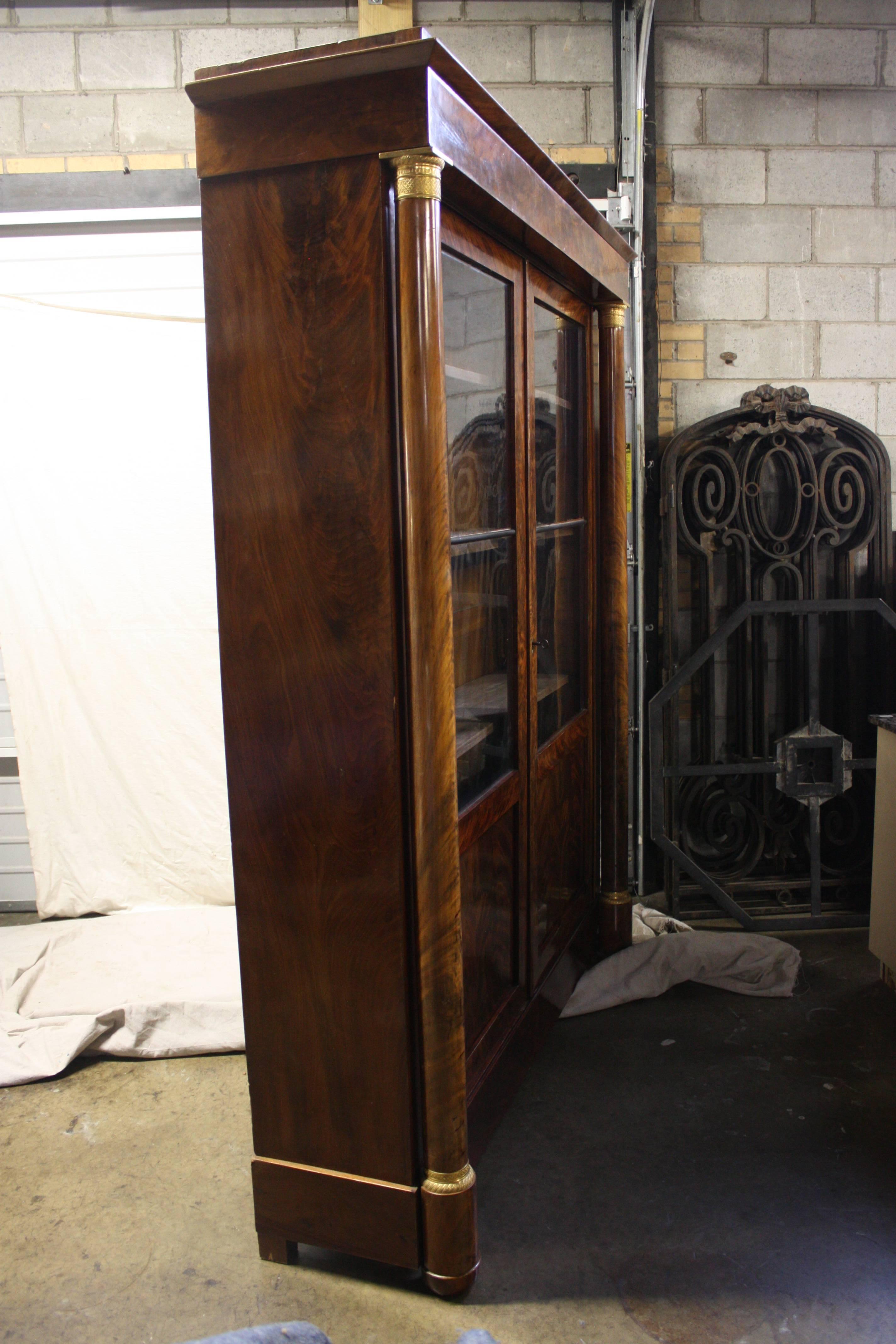 French Empire Period Bookcase In Good Condition In Stockbridge, GA