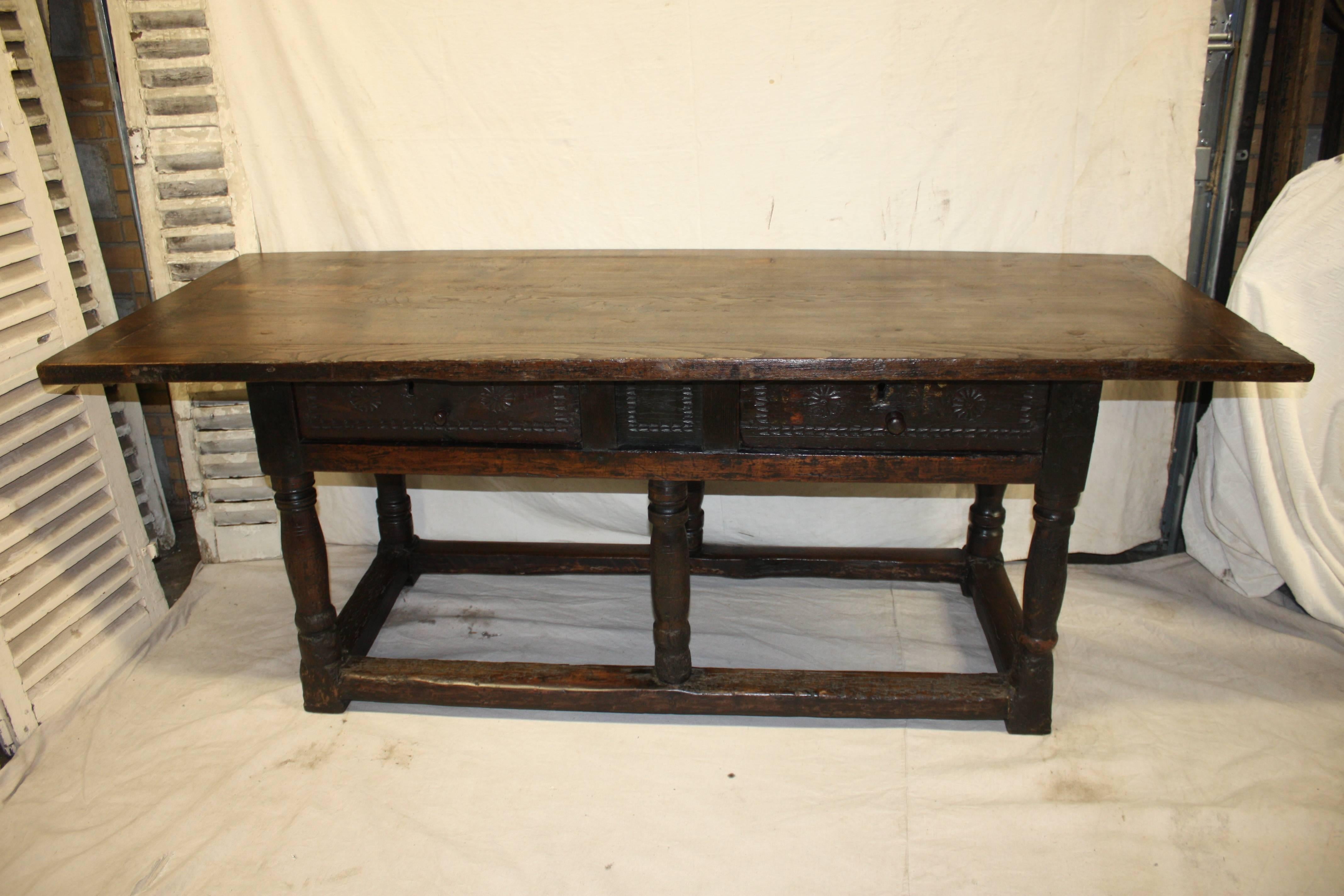 17th century French table, it can be used as a console too.