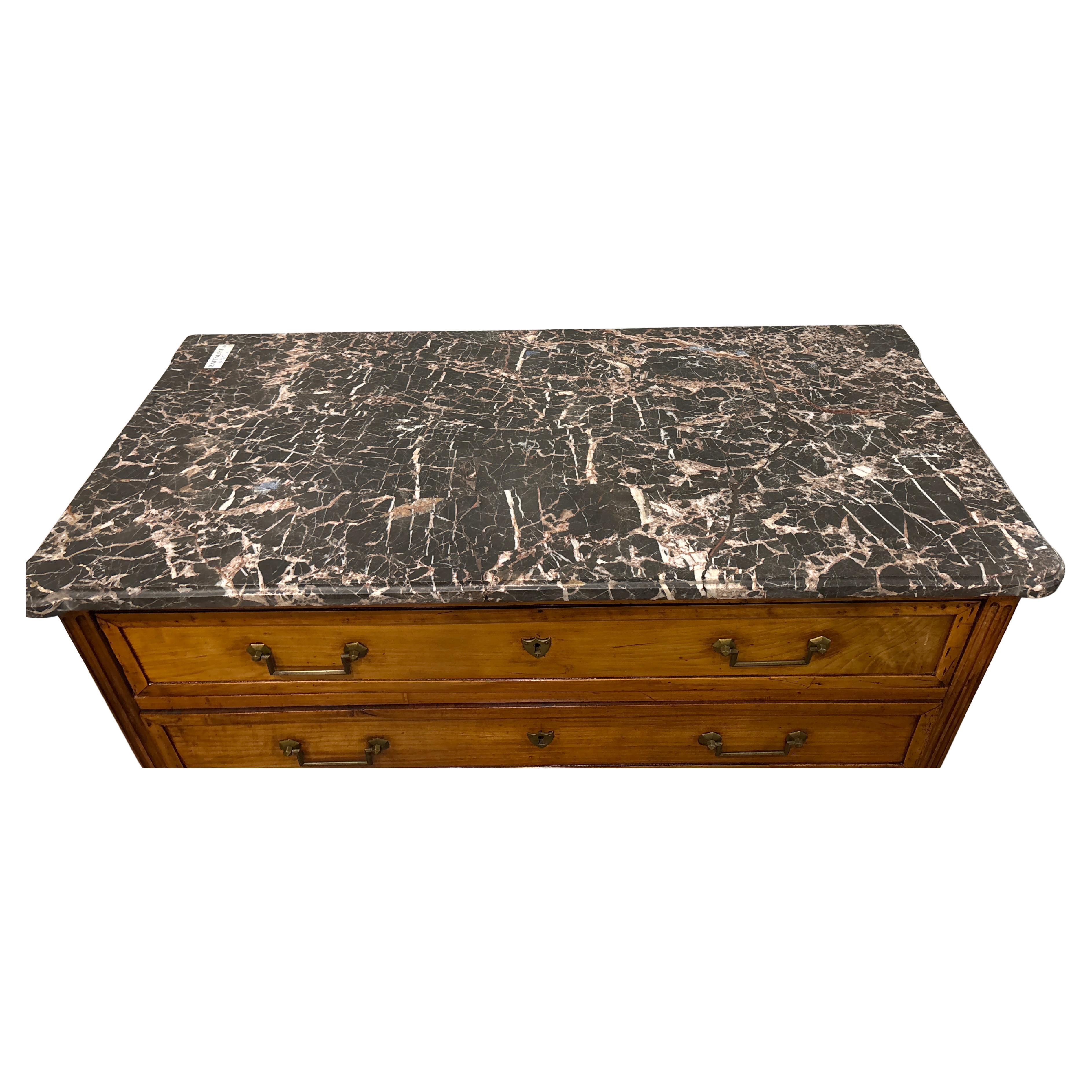 Marble French 18th Century Louis XVI Commode For Sale