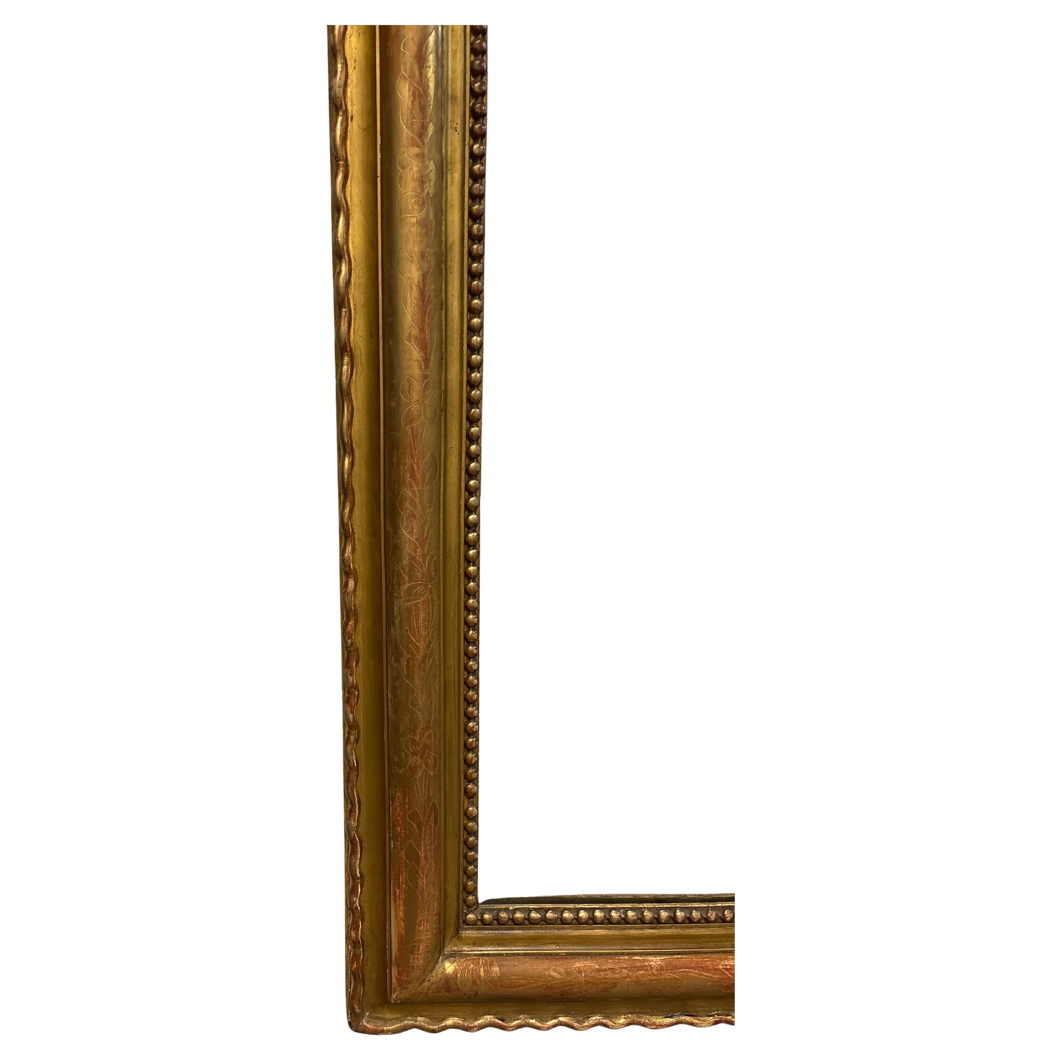 Verre mercuré Miroir Louis Philippe français du 19ème siècle en vente