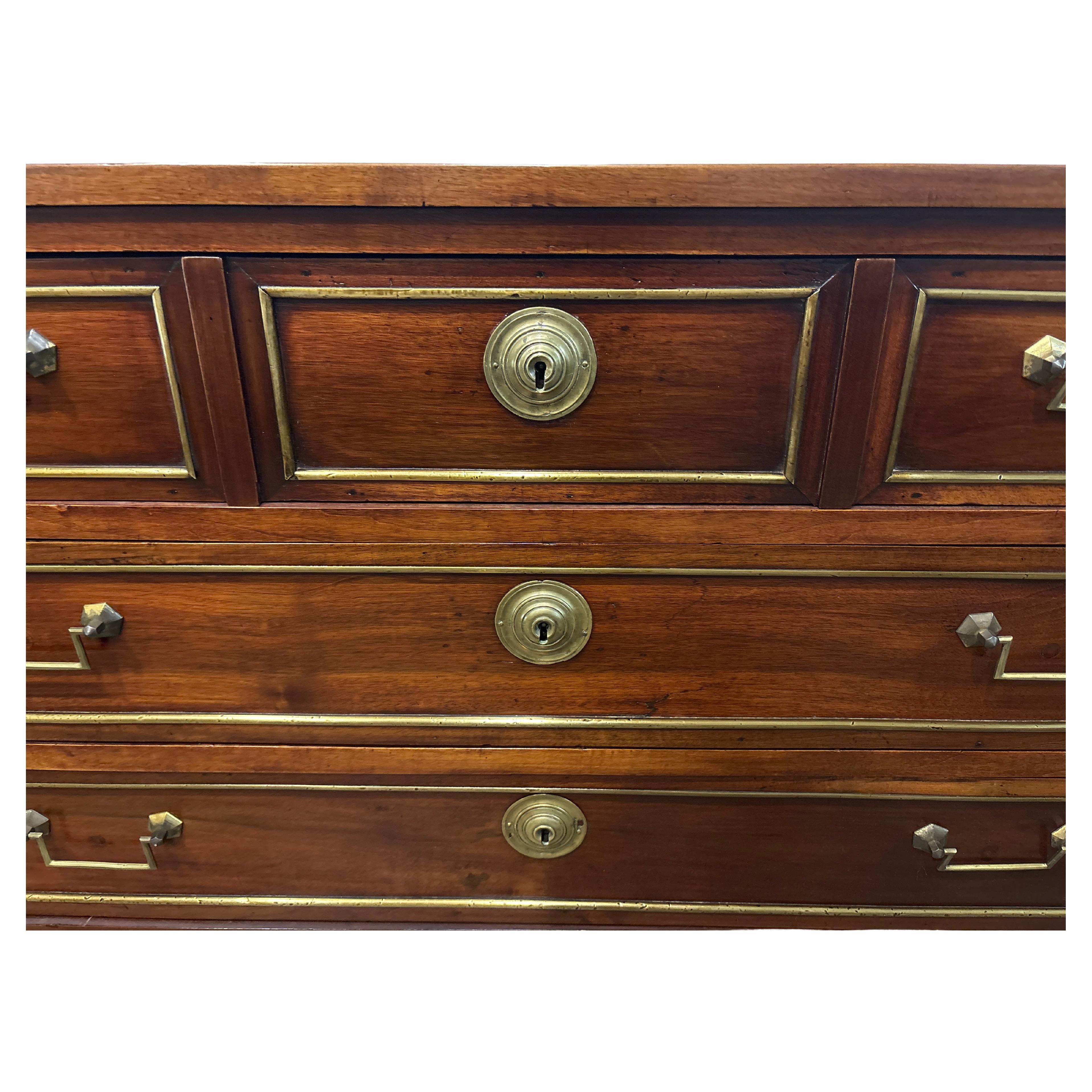 Mahogany French 18th Century Commode For Sale