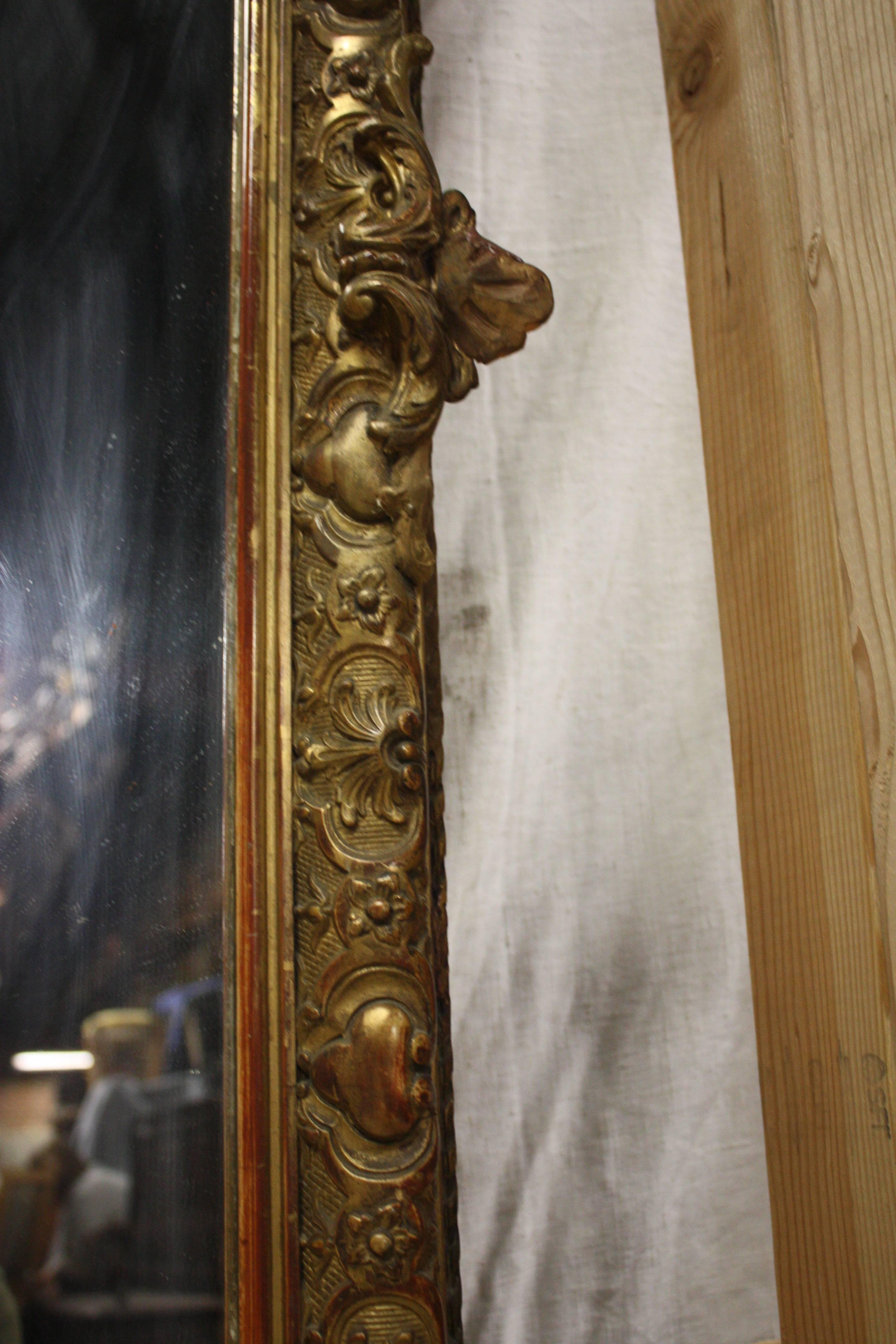 Exceptional French Regency Mirror In Fair Condition In Stockbridge, GA