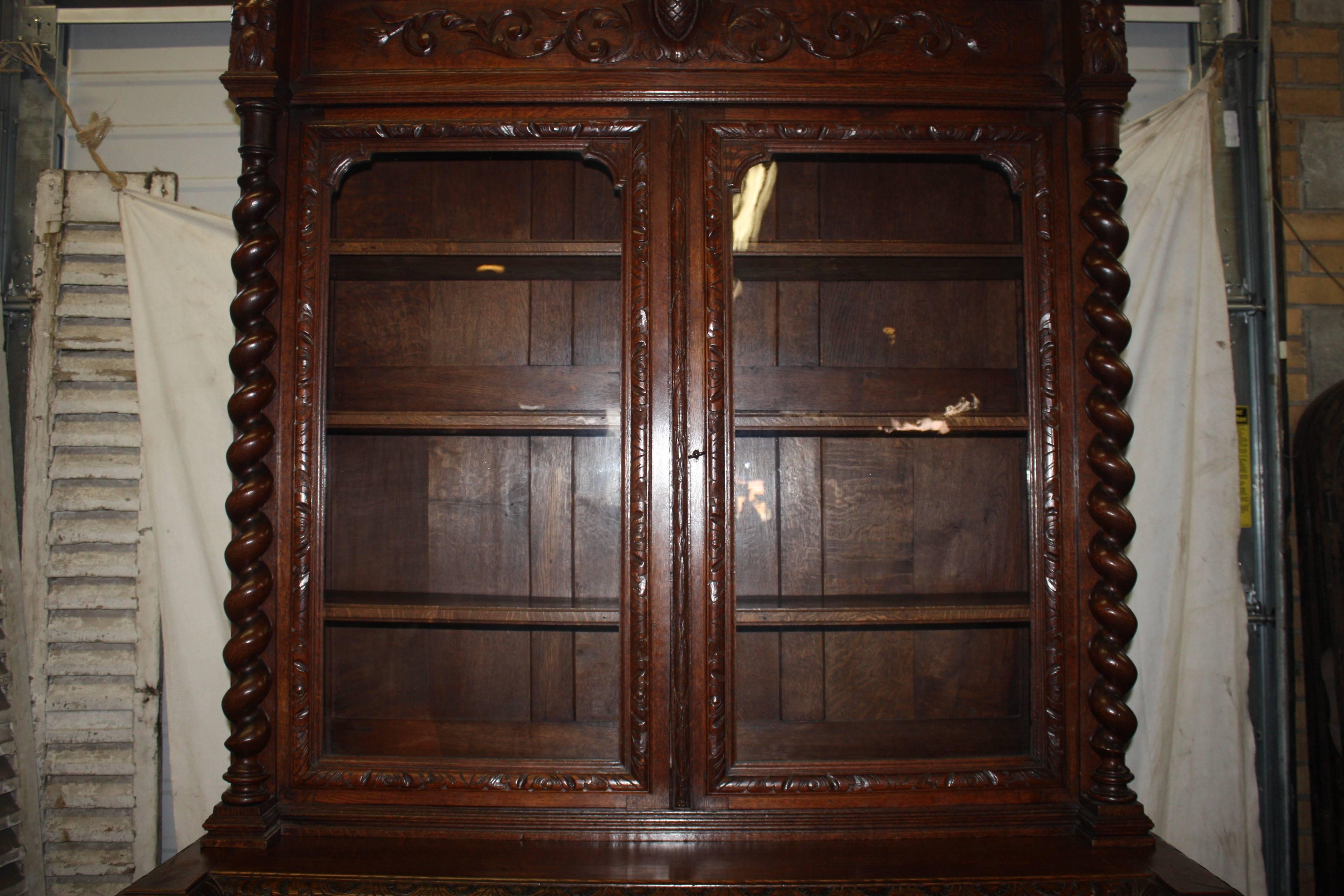 Gorgeous 19th Century French Black Forest Cabinet In Good Condition In Stockbridge, GA