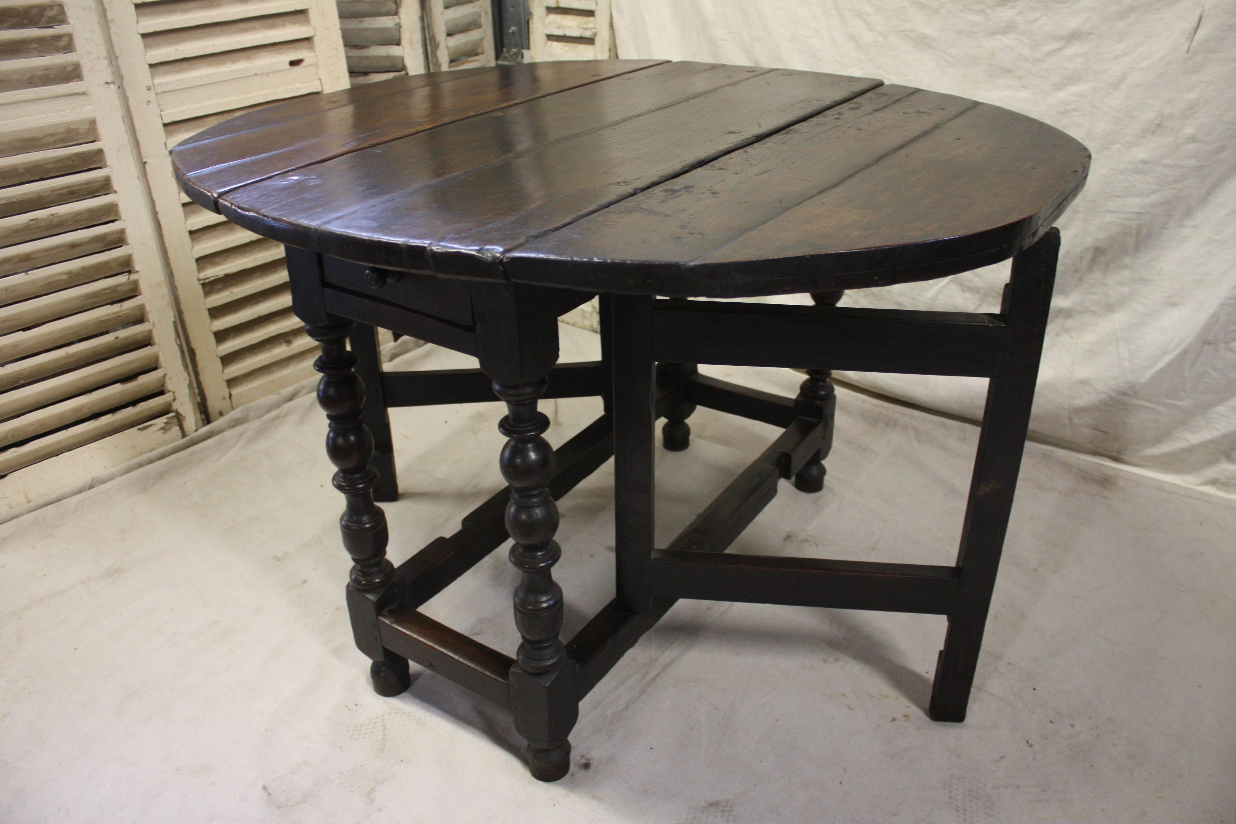 17th century French Gateleg table.