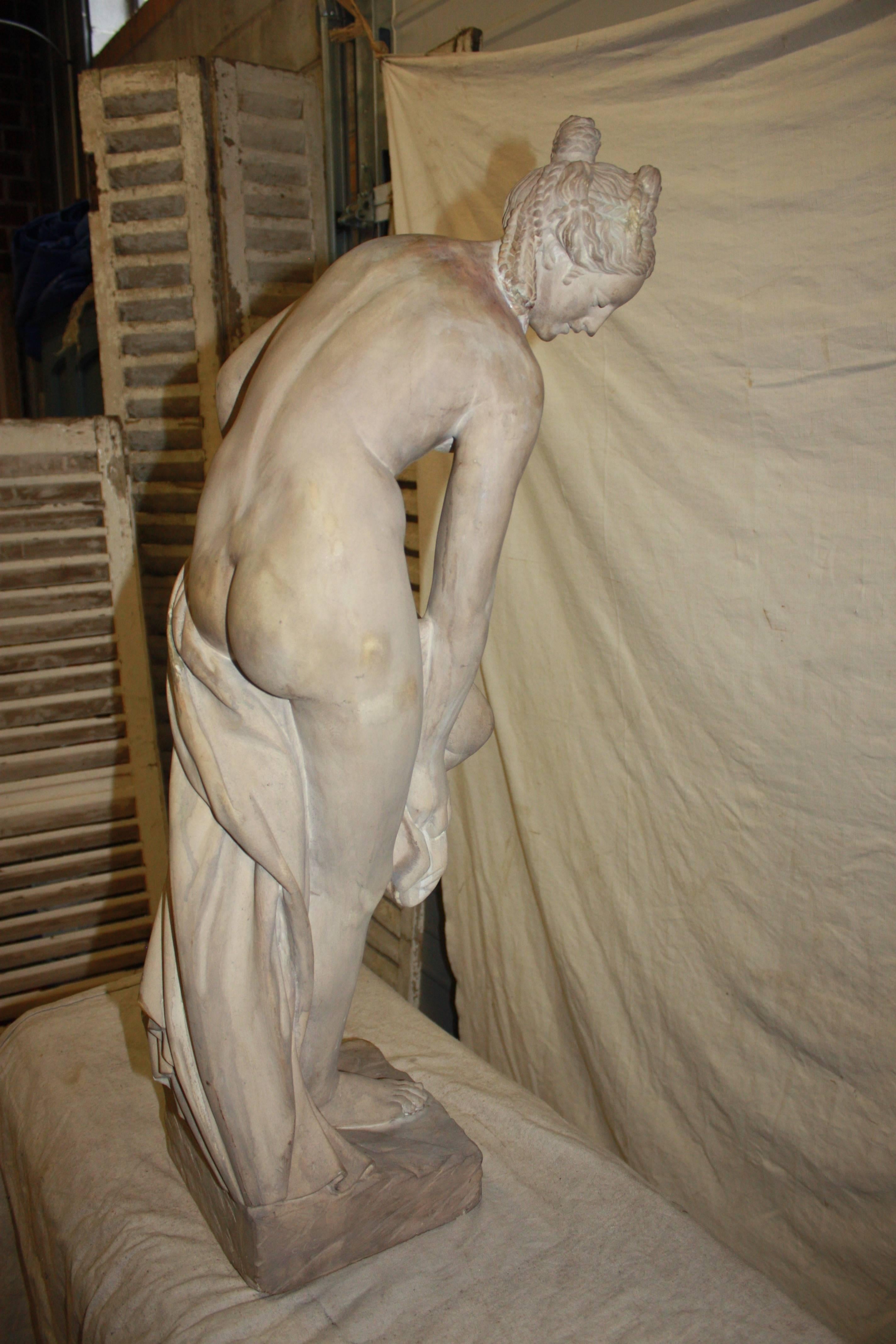 Patinated 19th Century Marble Sculpture For Sale