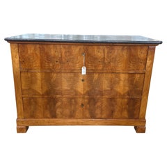 Early 19th Century French Restauration Commode in Mahogany and Marble