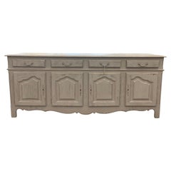 Antique French Sideboard, Louis XIV Style, Solid Wood