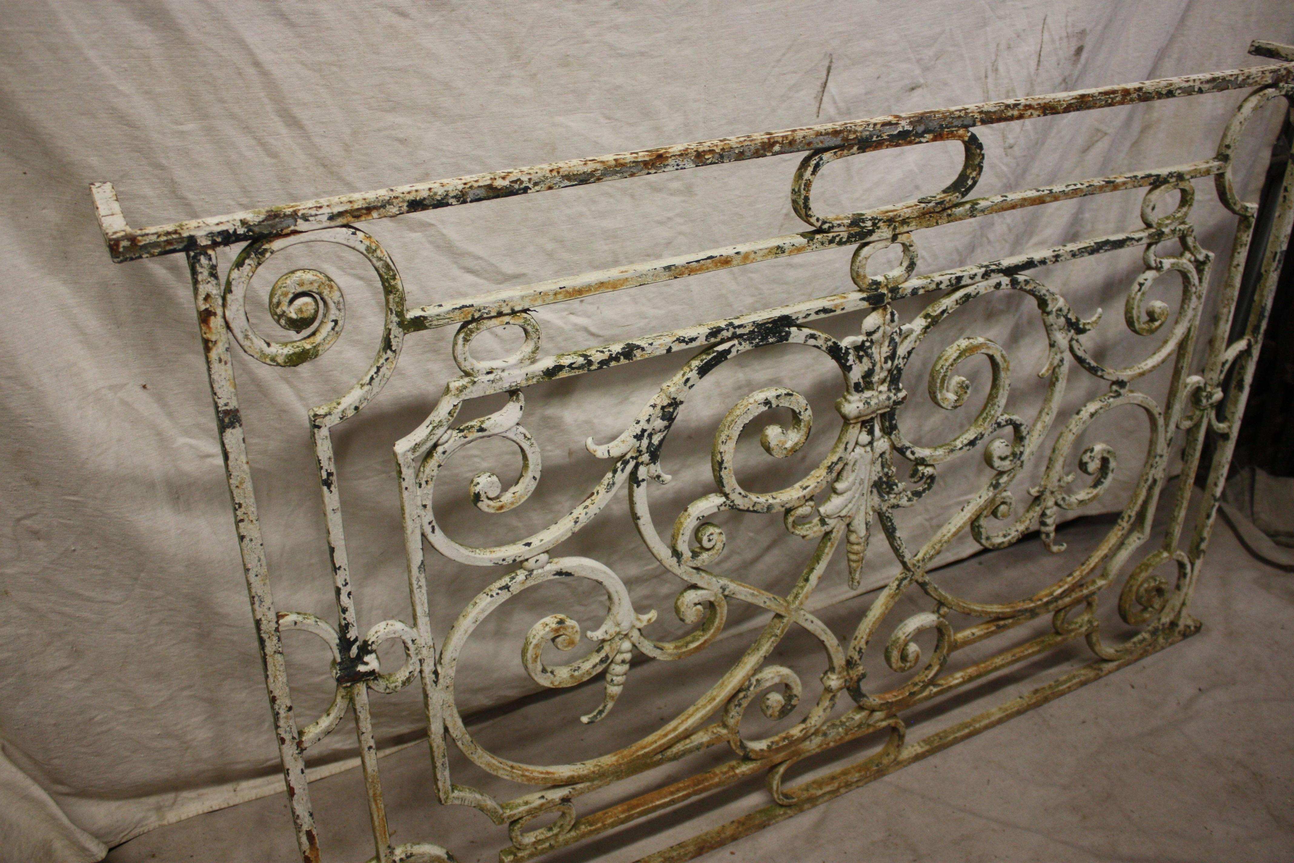 Painted 19th Century French Balcony