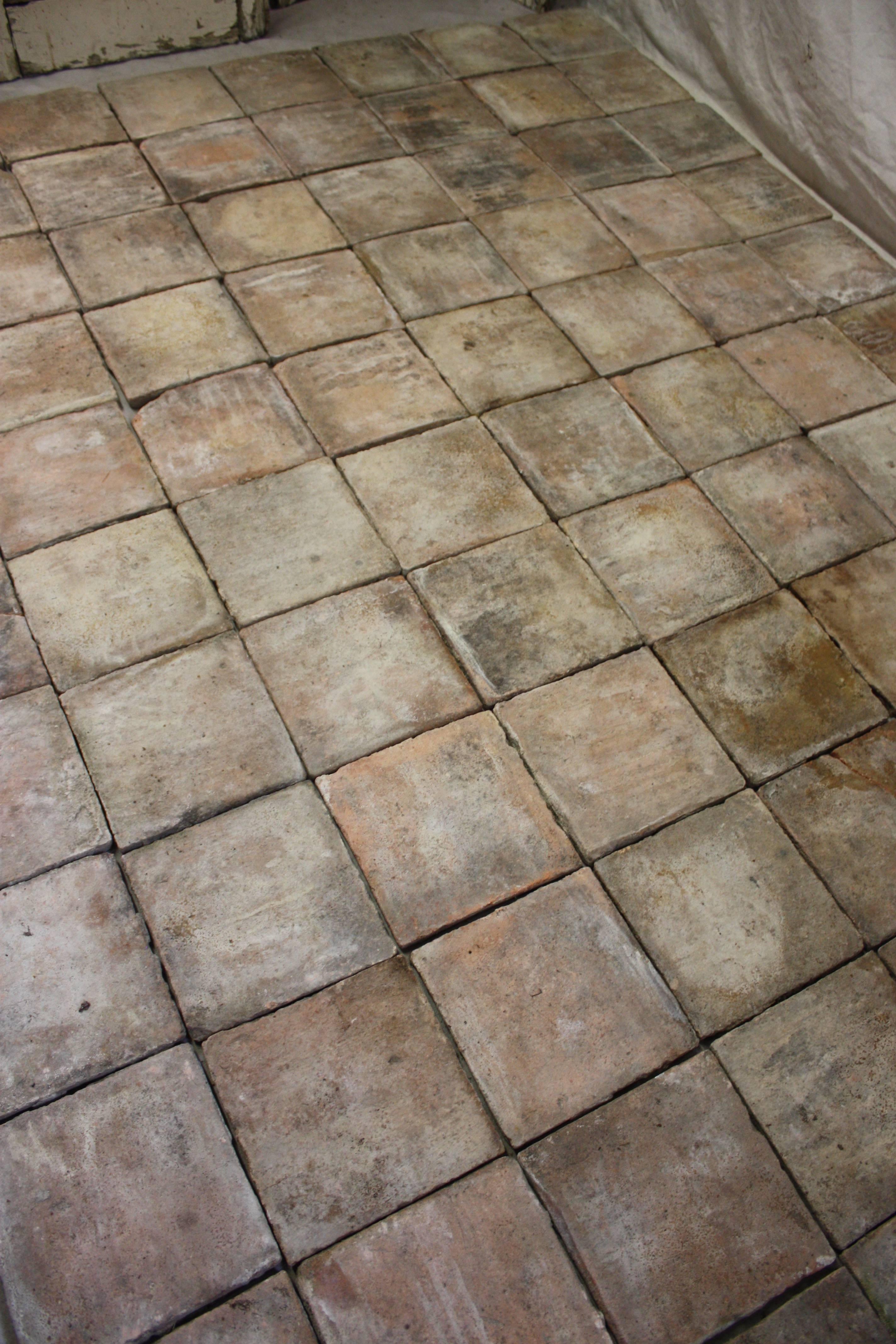 french terracotta floor tiles