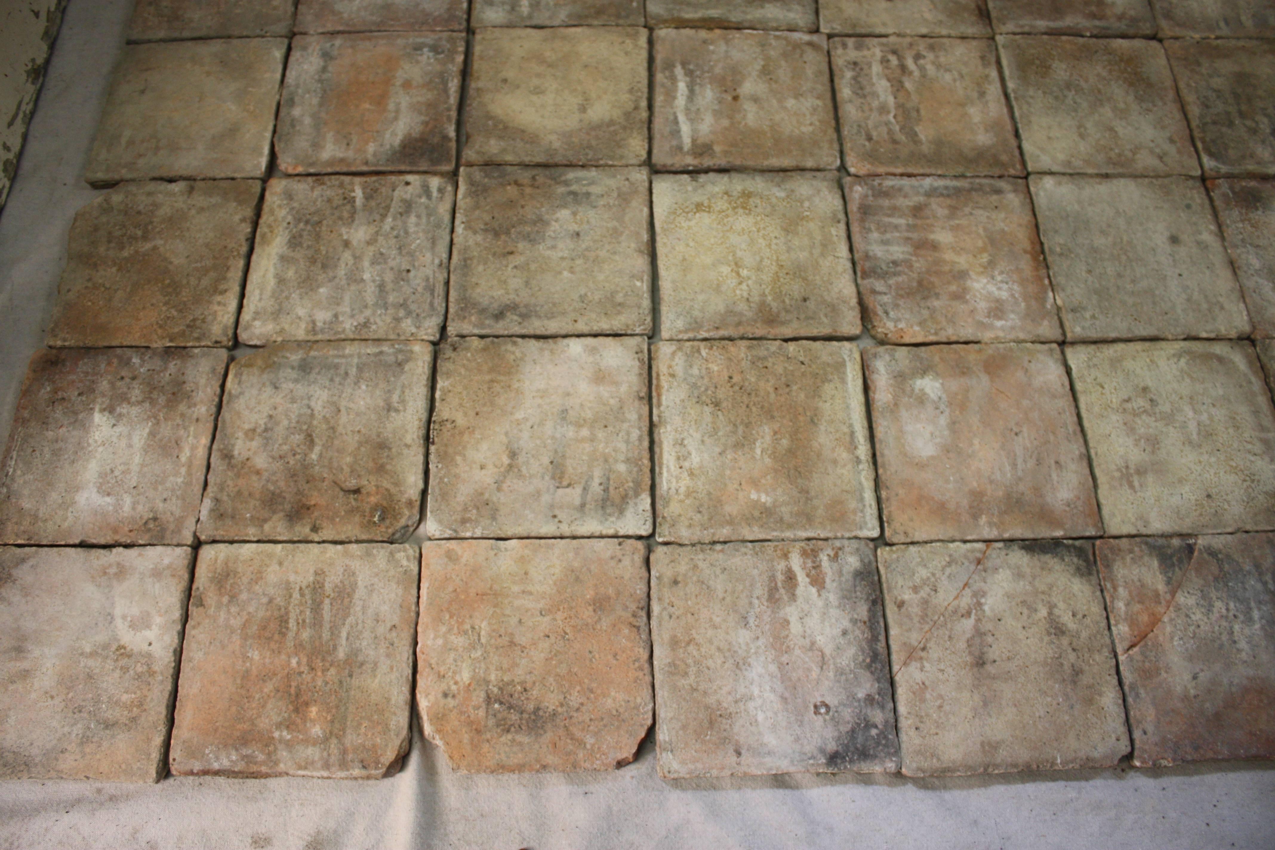 antique french terracotta tiles