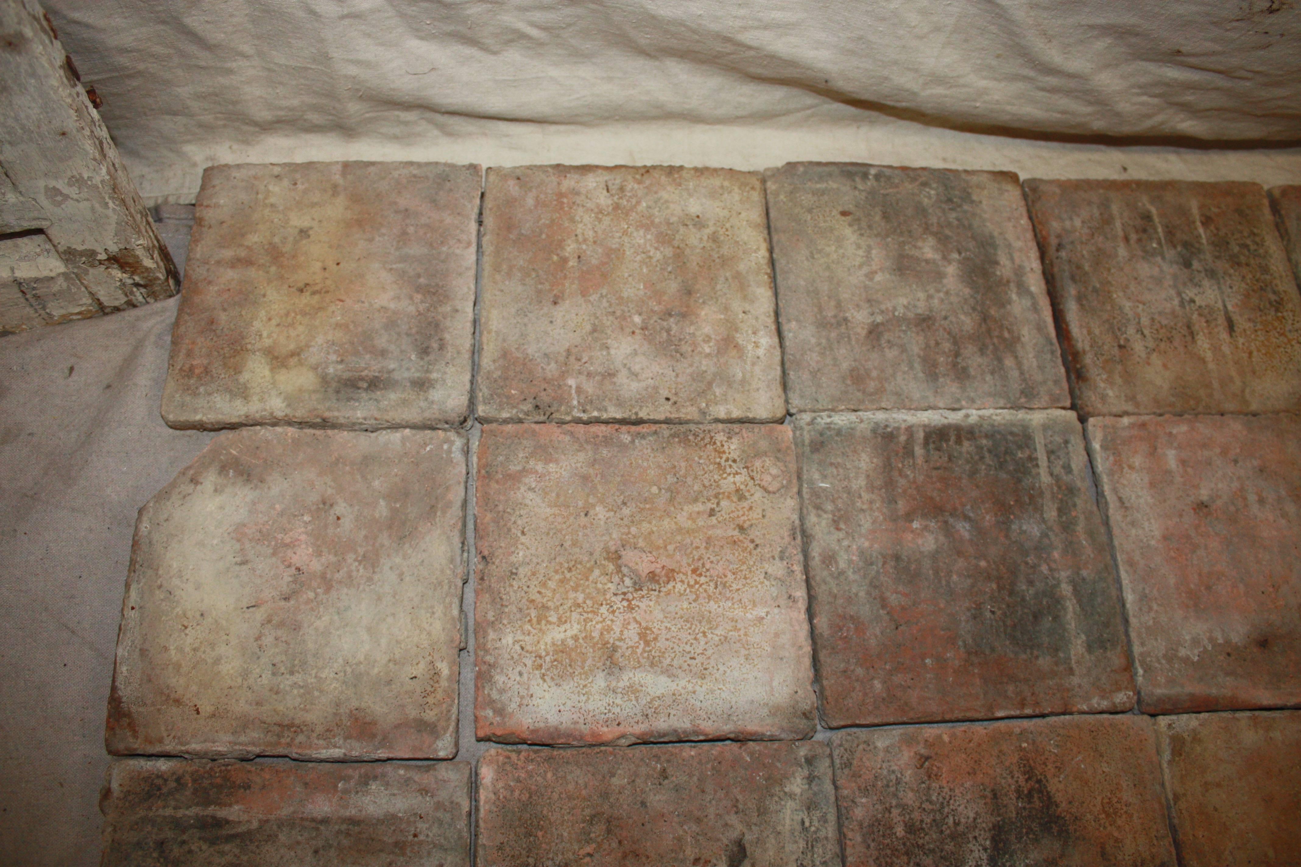 18th Century French Terracotta Tiles 2