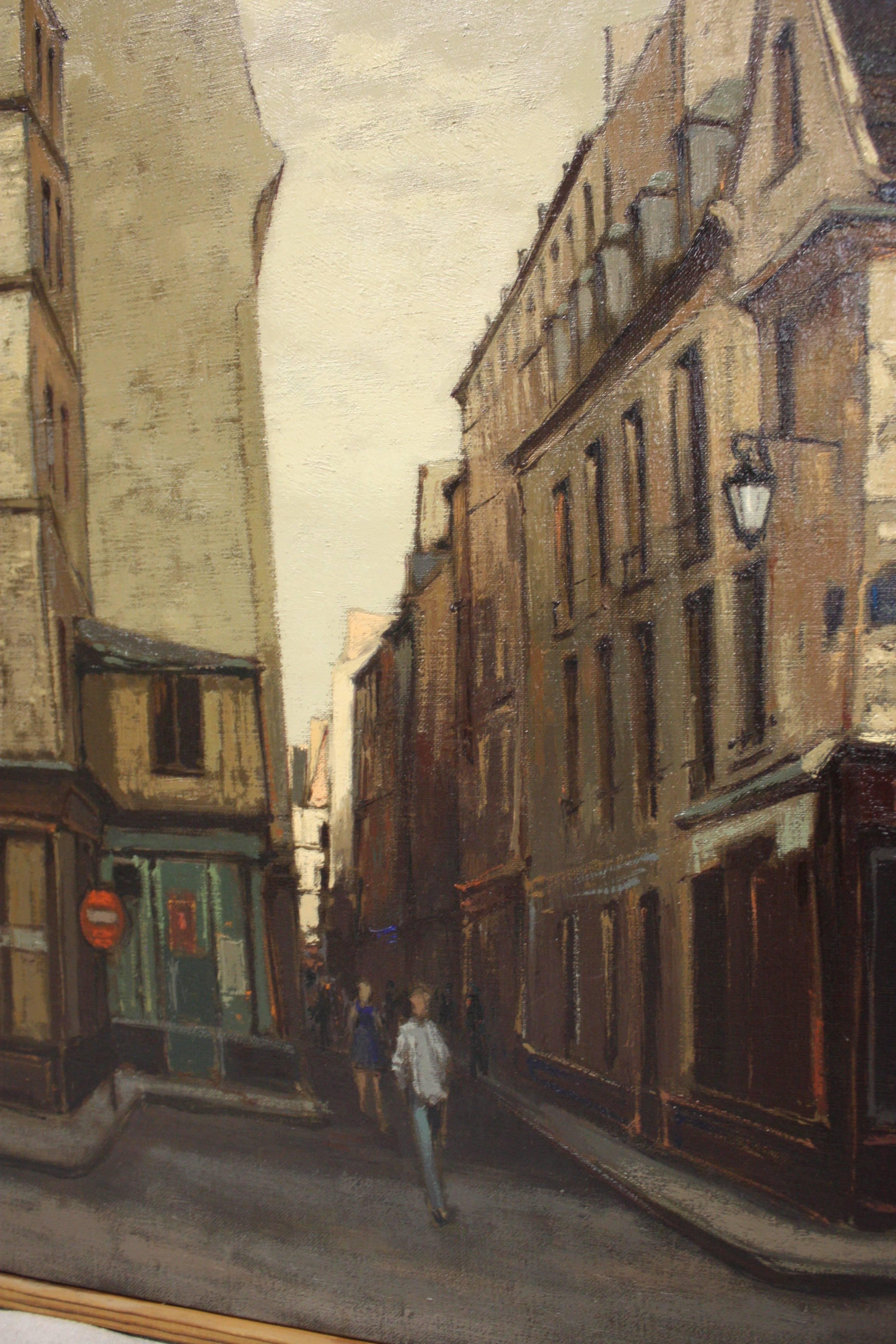 Beautiful Oil on Canvas of Paris 