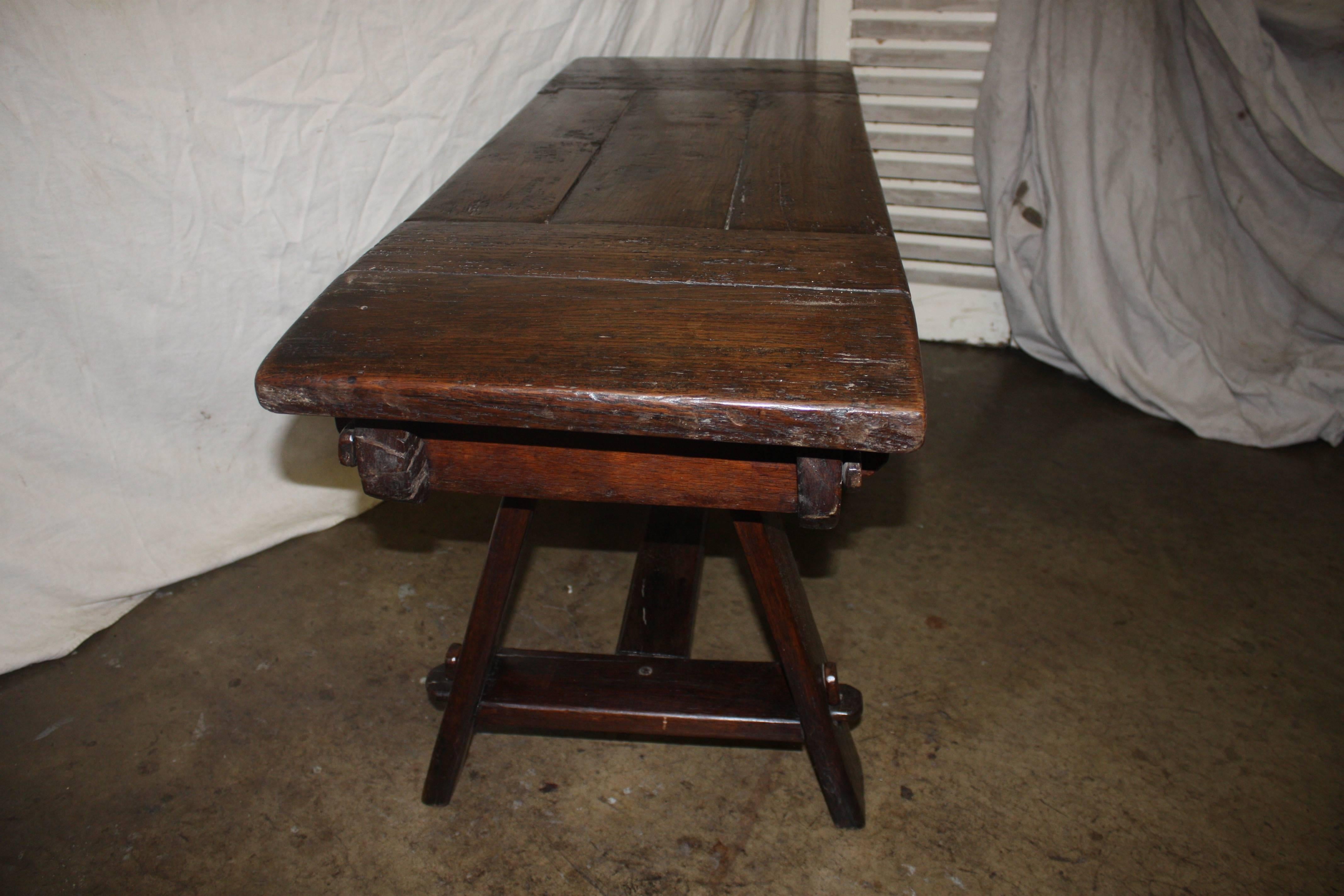 Late 17th Century Rustic Table In Fair Condition In Stockbridge, GA