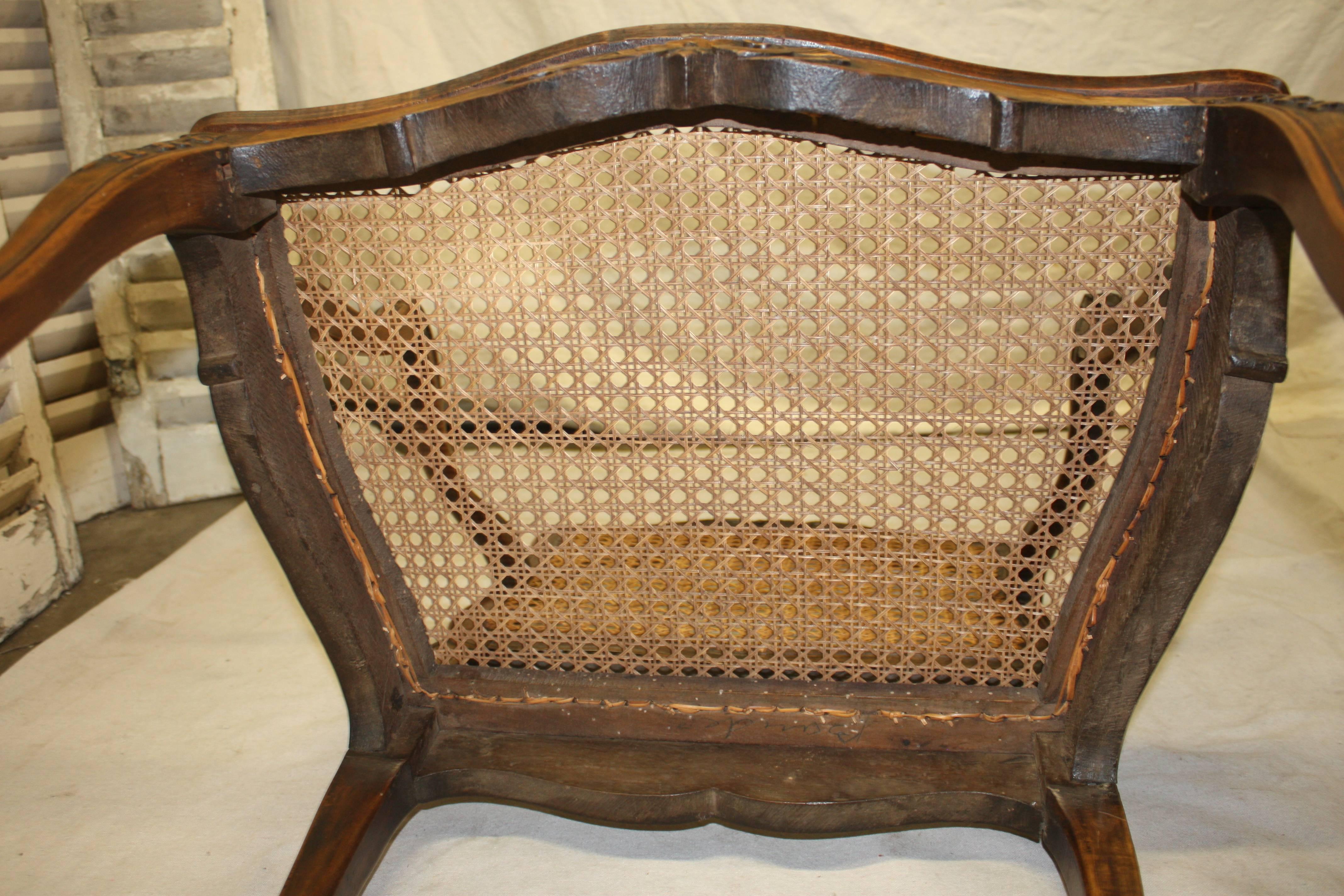 Pair of 18th Century Caned Chairs 4