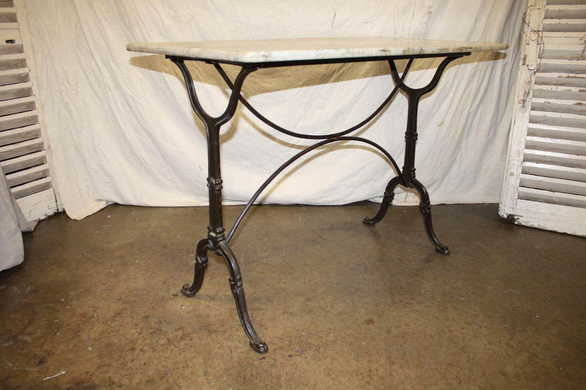 Charming French Bistro Table In Good Condition In Stockbridge, GA