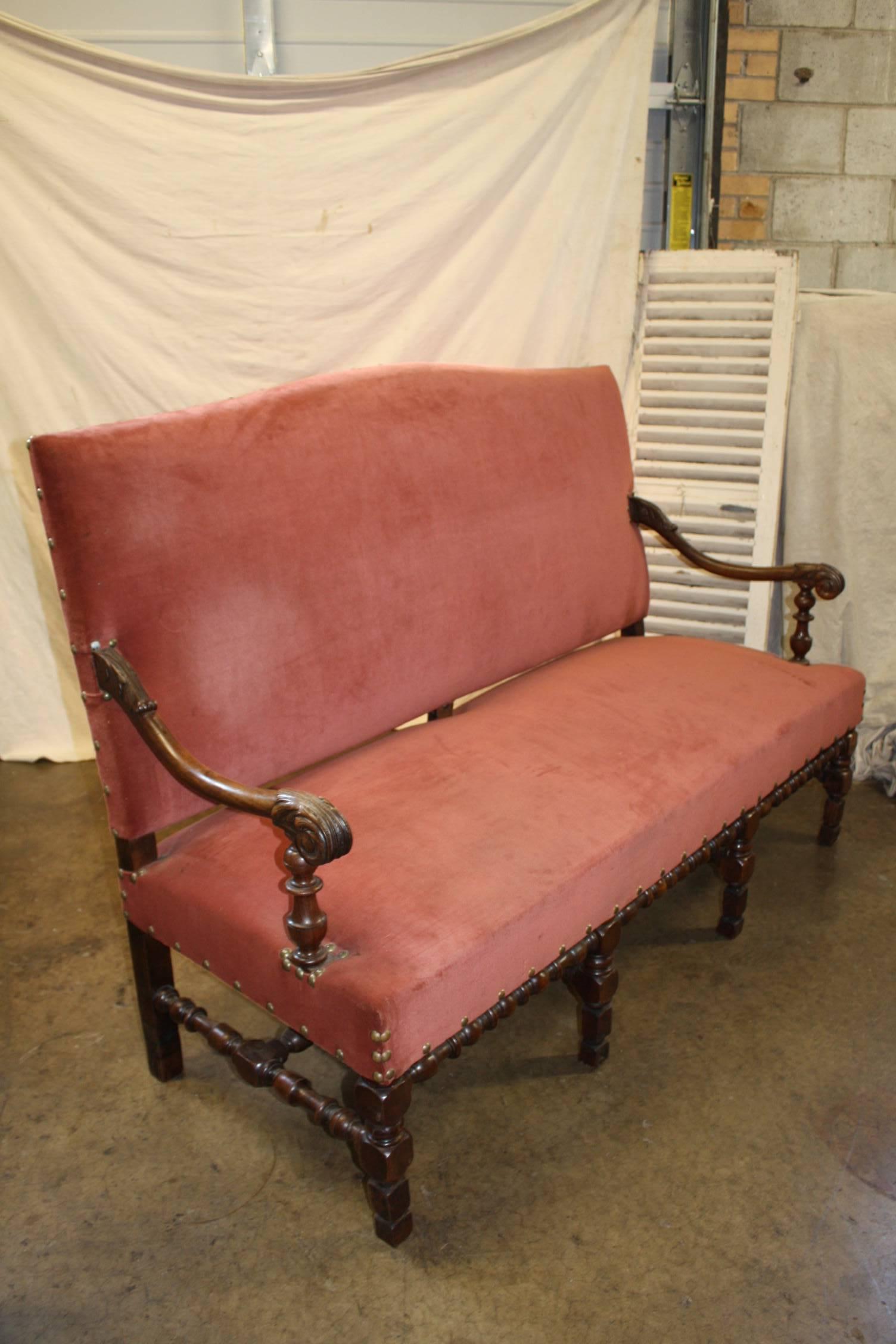 Large 19th Century French Sofa In Good Condition In Stockbridge, GA