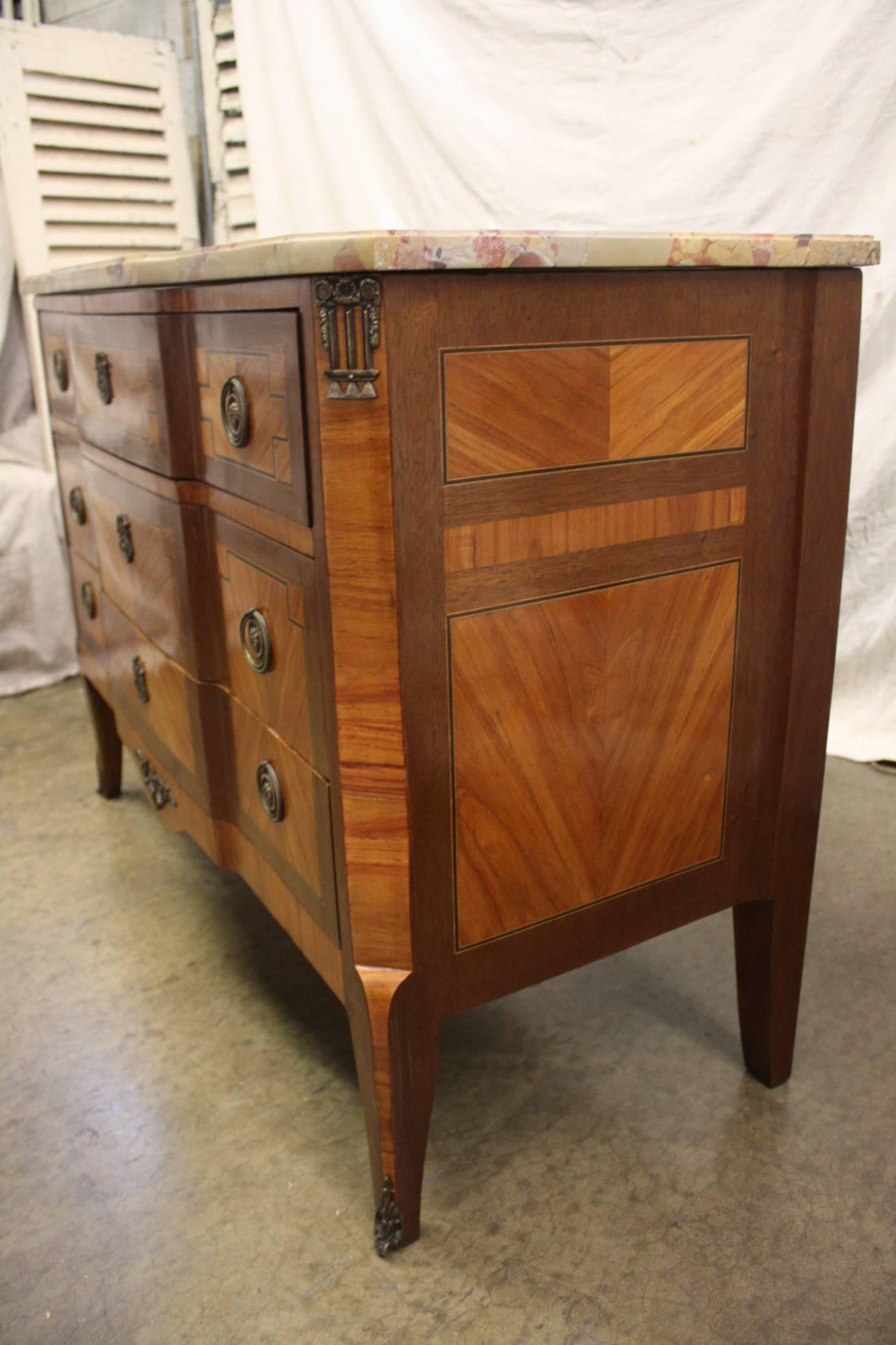 Rosewood Magnificent French Transition Chest For Sale