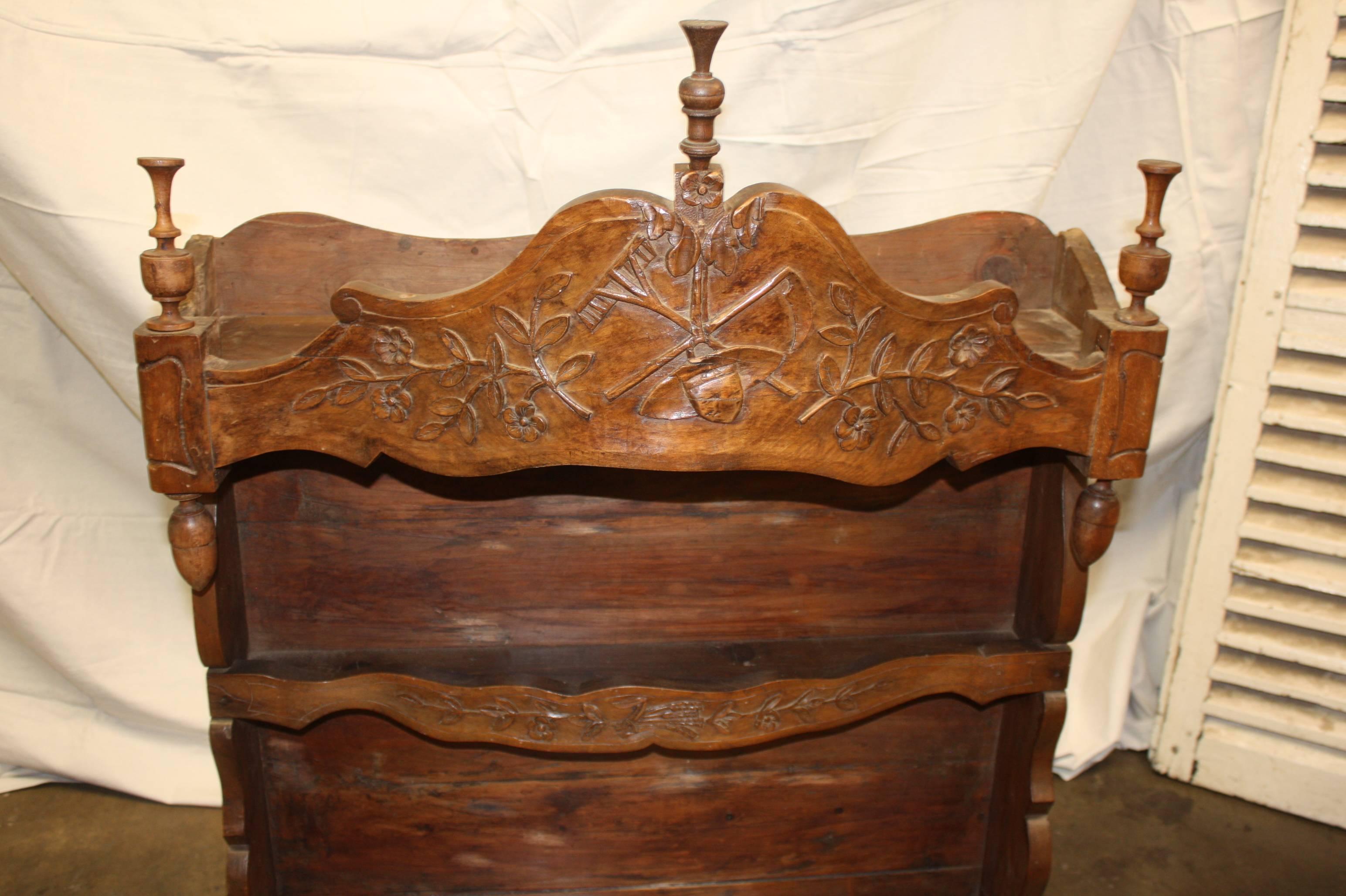 Hand-Carved Beautiful 18th Century Shelve from Provence