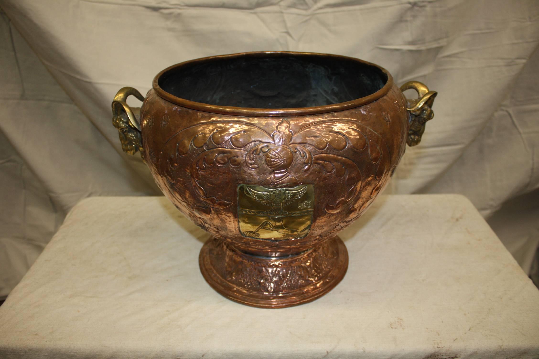 Beautiful 19th century French copper urn.