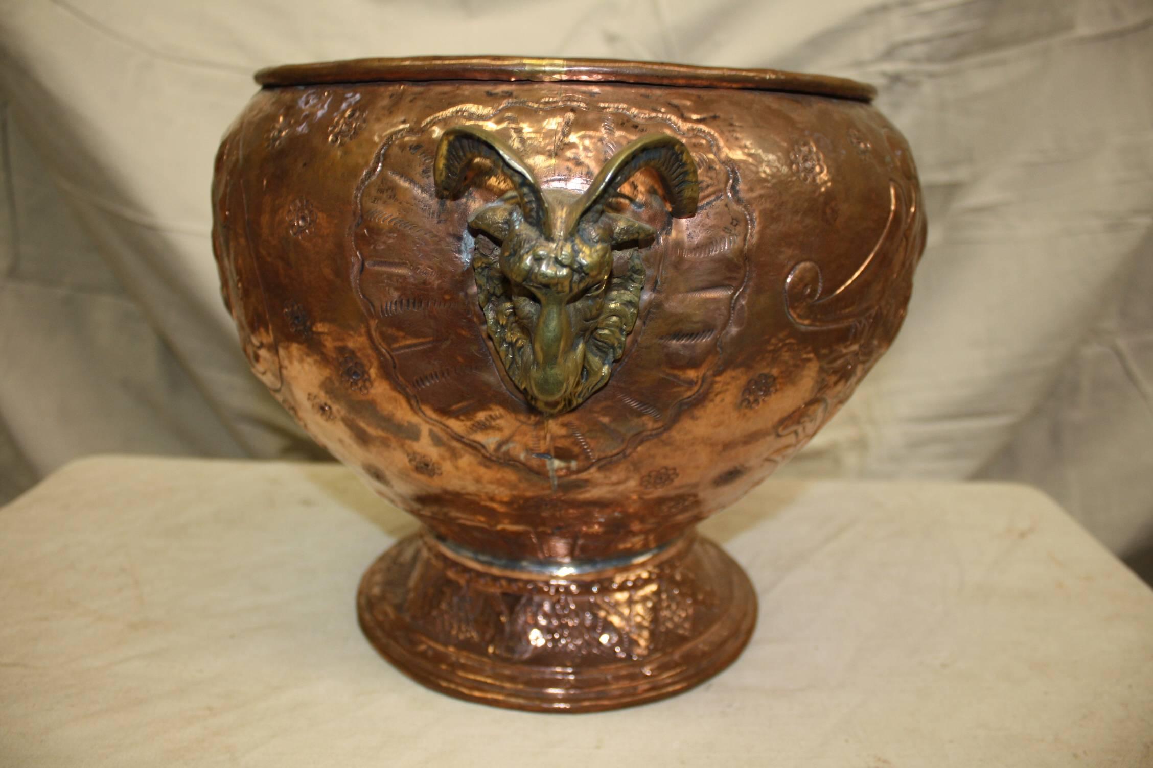 19th Century French Copper Urn 1