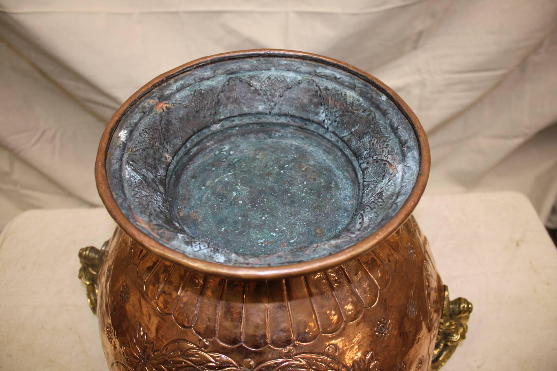 19th Century French Copper Urn 4