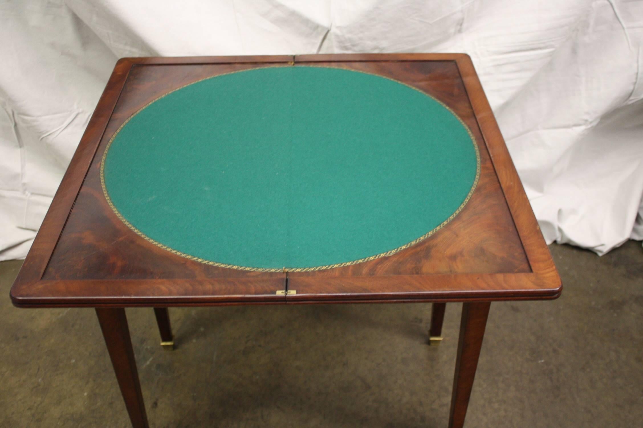 French Magnificent 19th Century Game Table