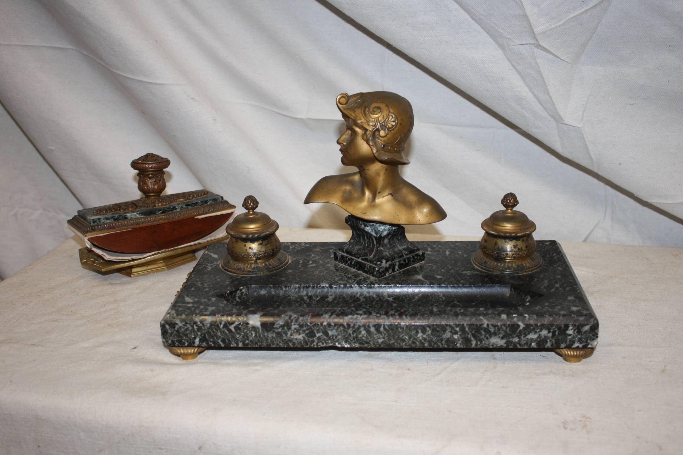 19th Century French Inkwell For Sale 2