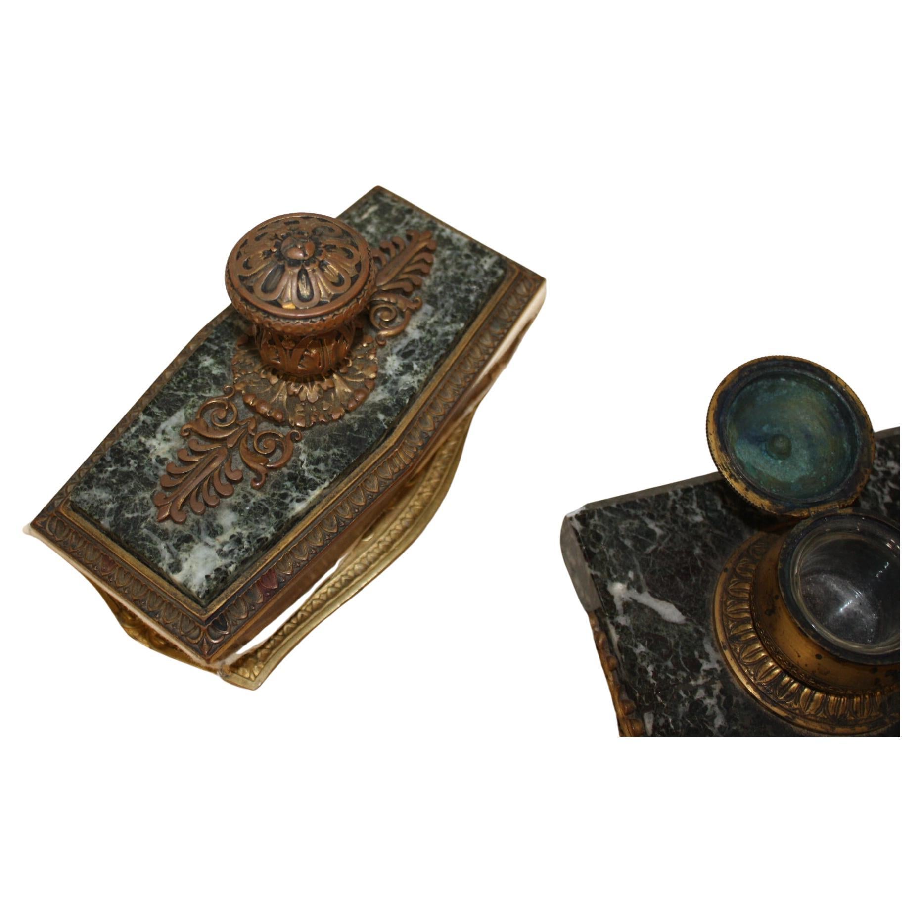 Louis Philippe 19th Century French Inkwell For Sale