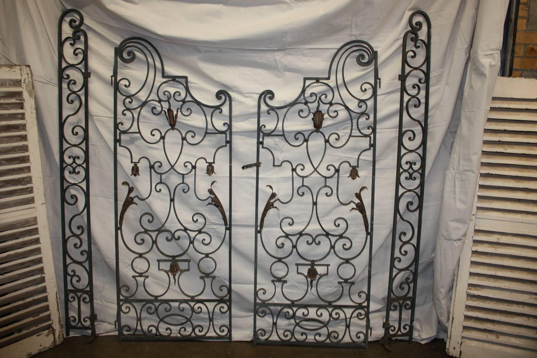 Pair of 19th Century French Iron Gate 3