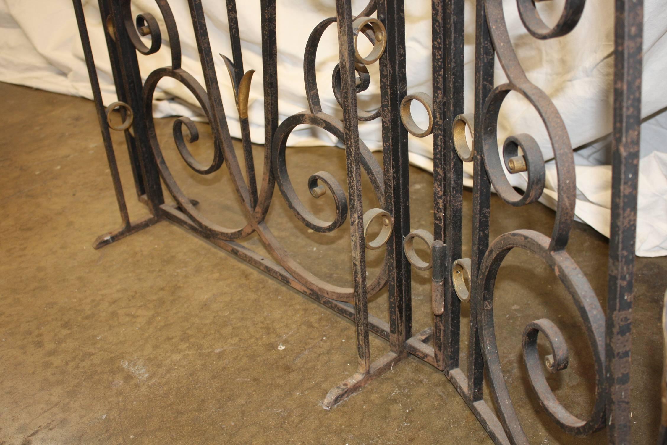 Set of Early 20th Century French Iron Gates 6