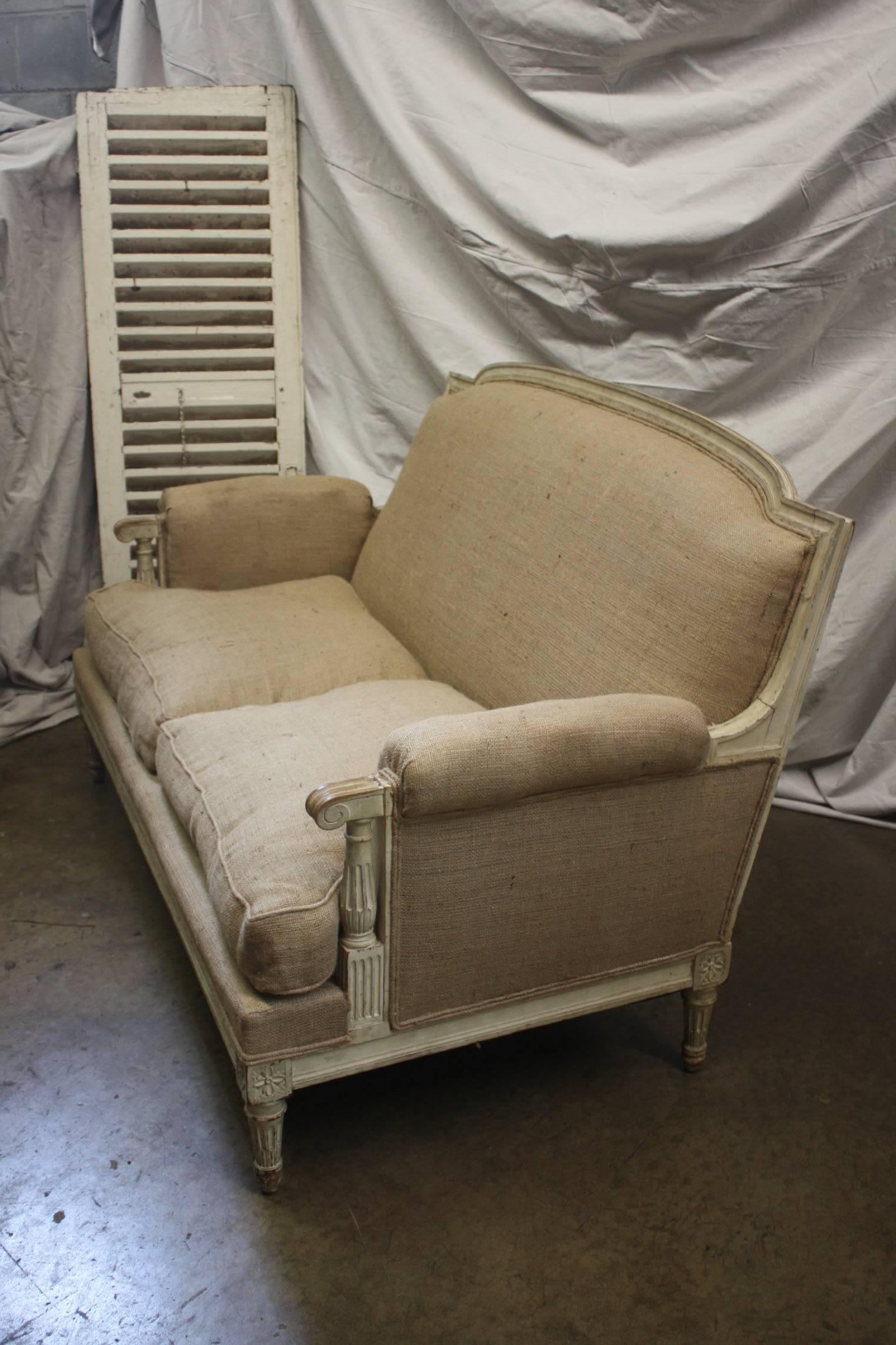 19th Century French Painted Canape In Good Condition In Stockbridge, GA