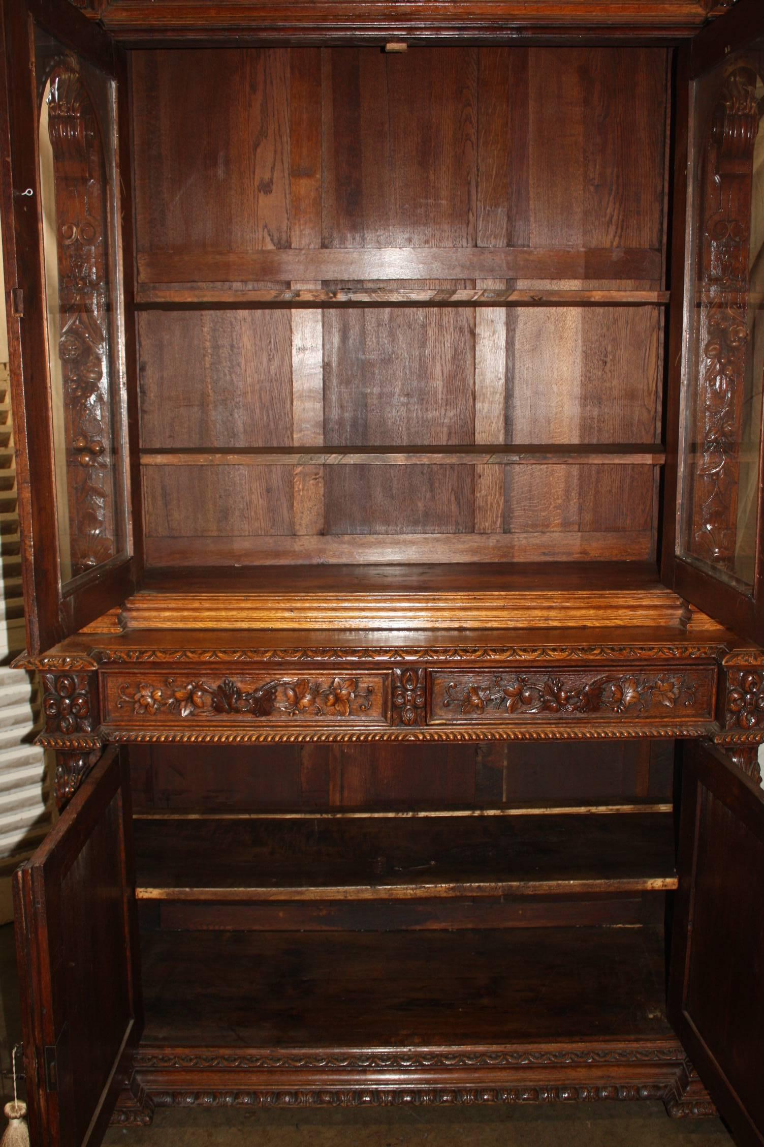 Gorgeous 19th Century, French Black Forest Cabinet In Excellent Condition In Stockbridge, GA