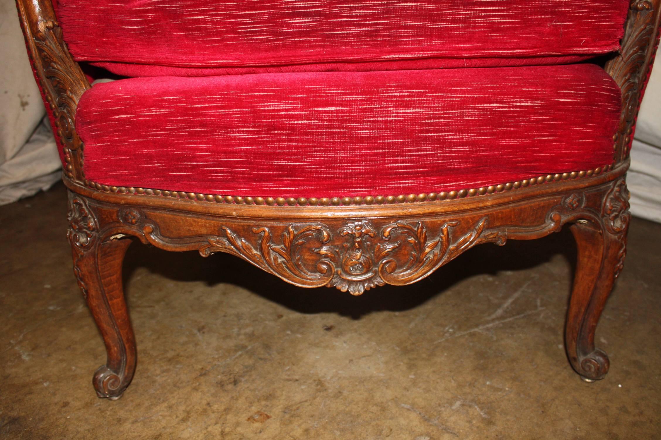 19th Century French Pair of Bergeres 3