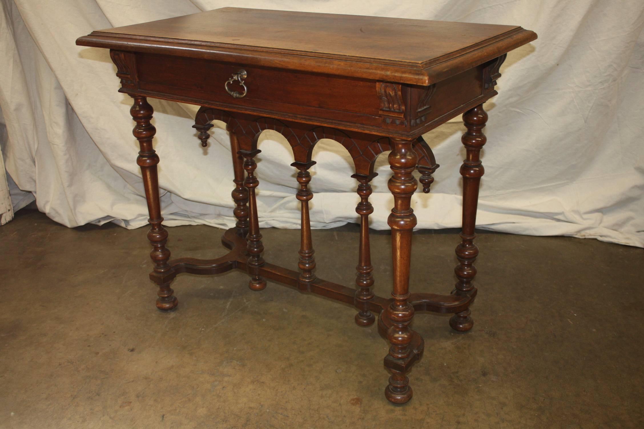 French 19th Century Gothic Side Table