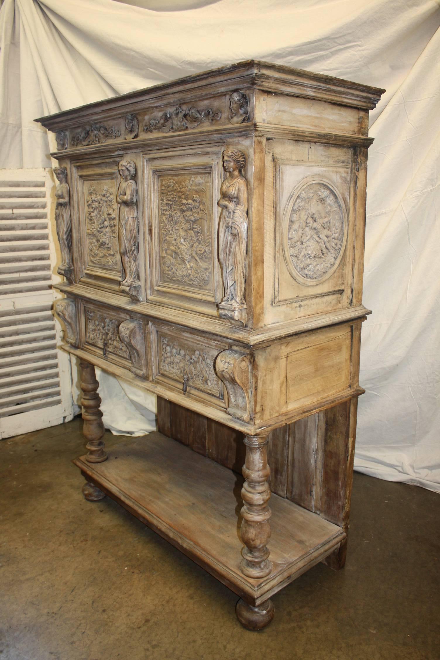 Magnificent 17th century French cabinet.