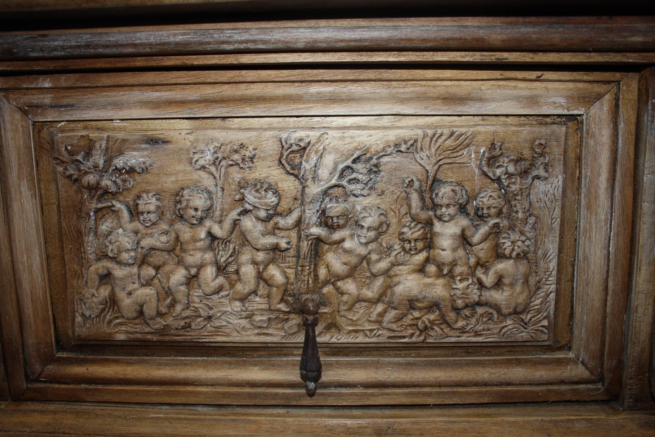 Magnificent 17th Century French Cabinet In Good Condition In Stockbridge, GA