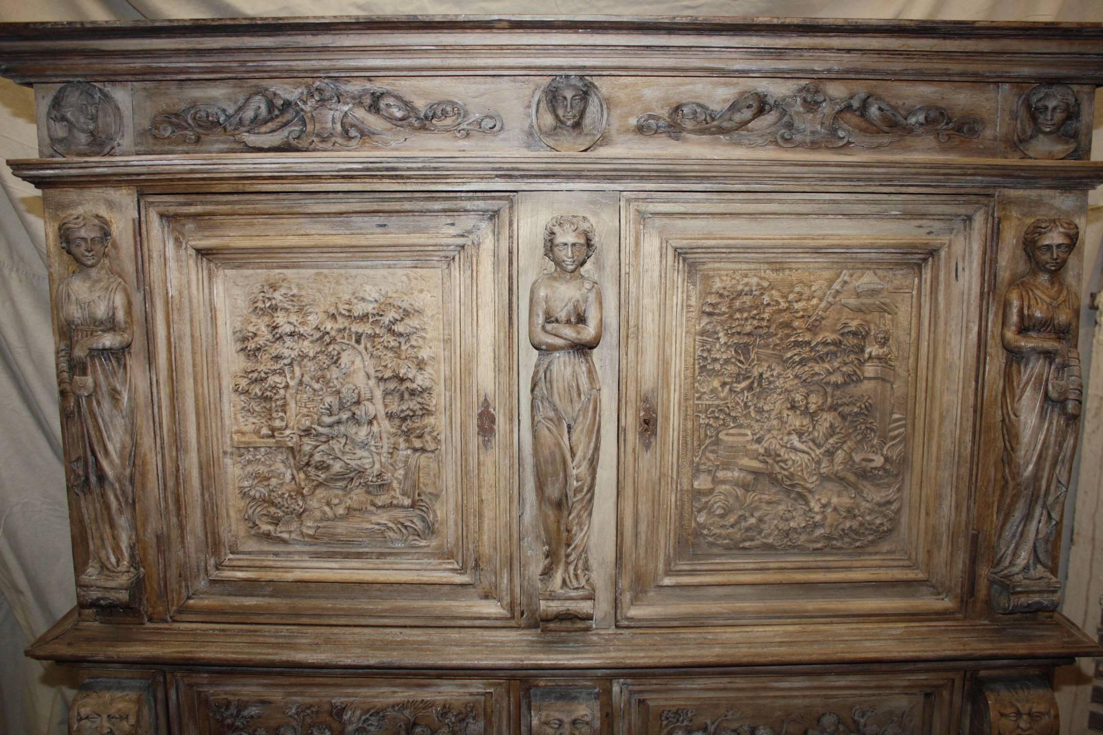 Renaissance Magnificent 17th Century French Cabinet