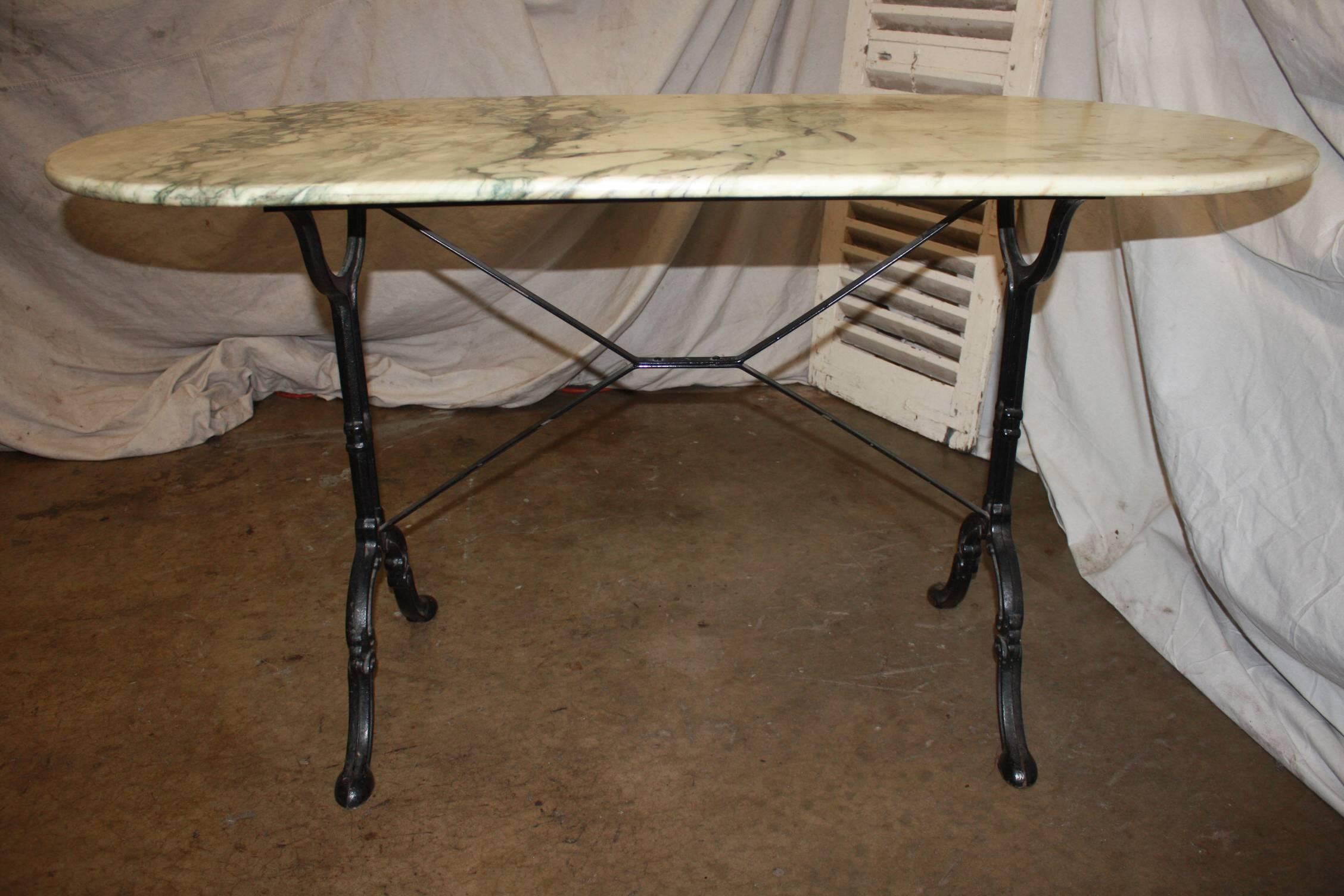 Magnificent French Bistro Table In Good Condition In Stockbridge, GA