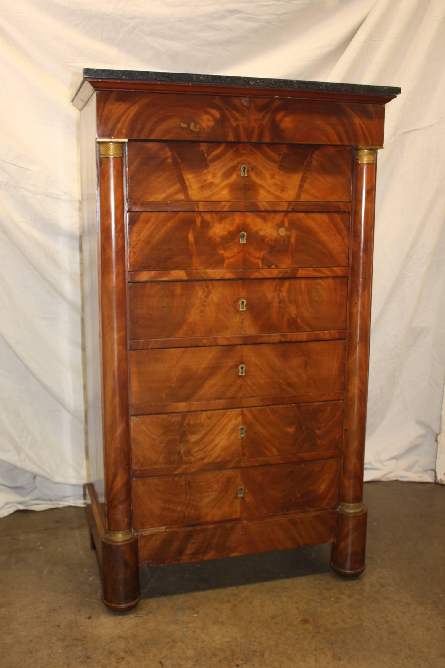 Charming 19th century French Empire cabinet 