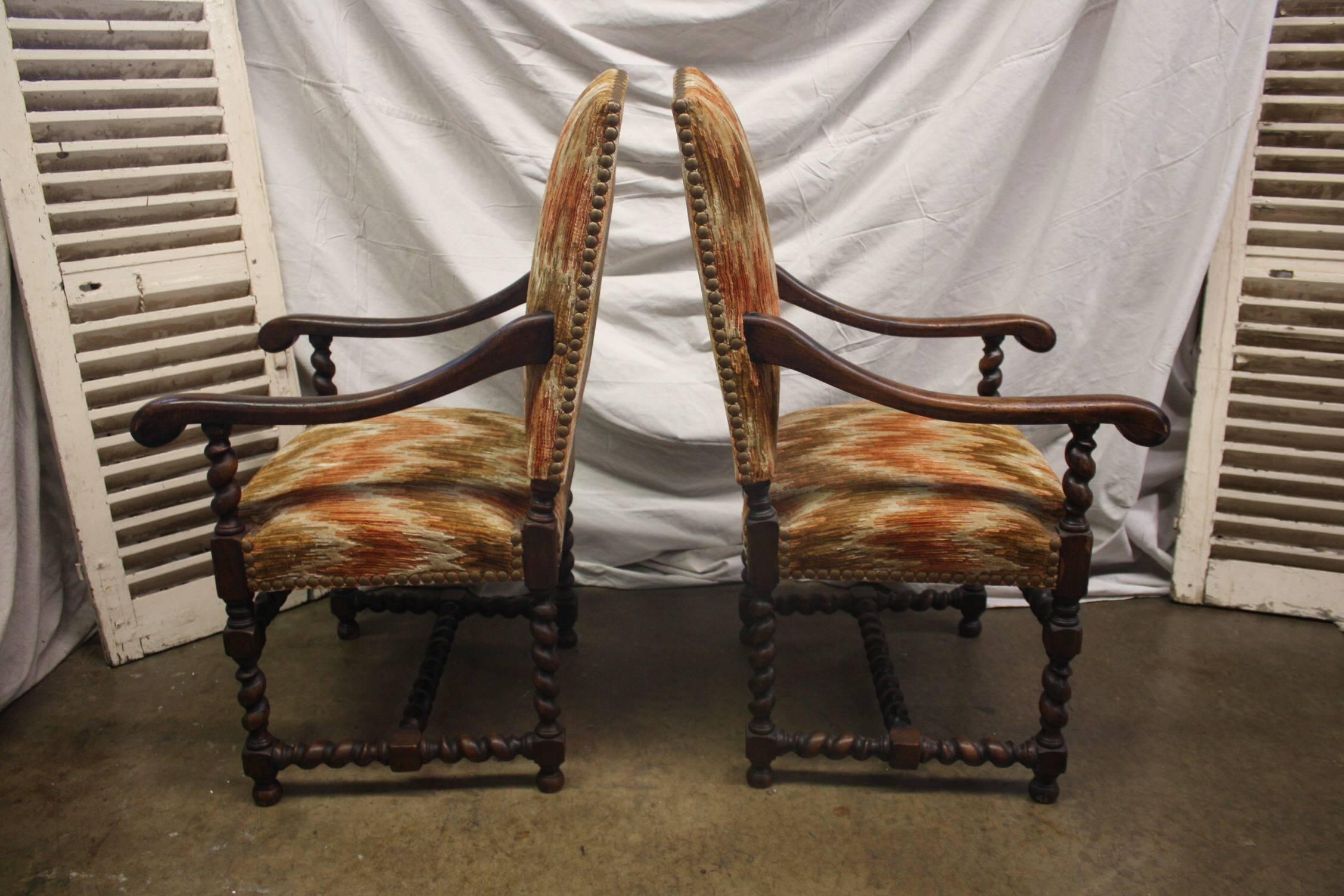 19th Century Pair of Armchairs In Good Condition In Stockbridge, GA